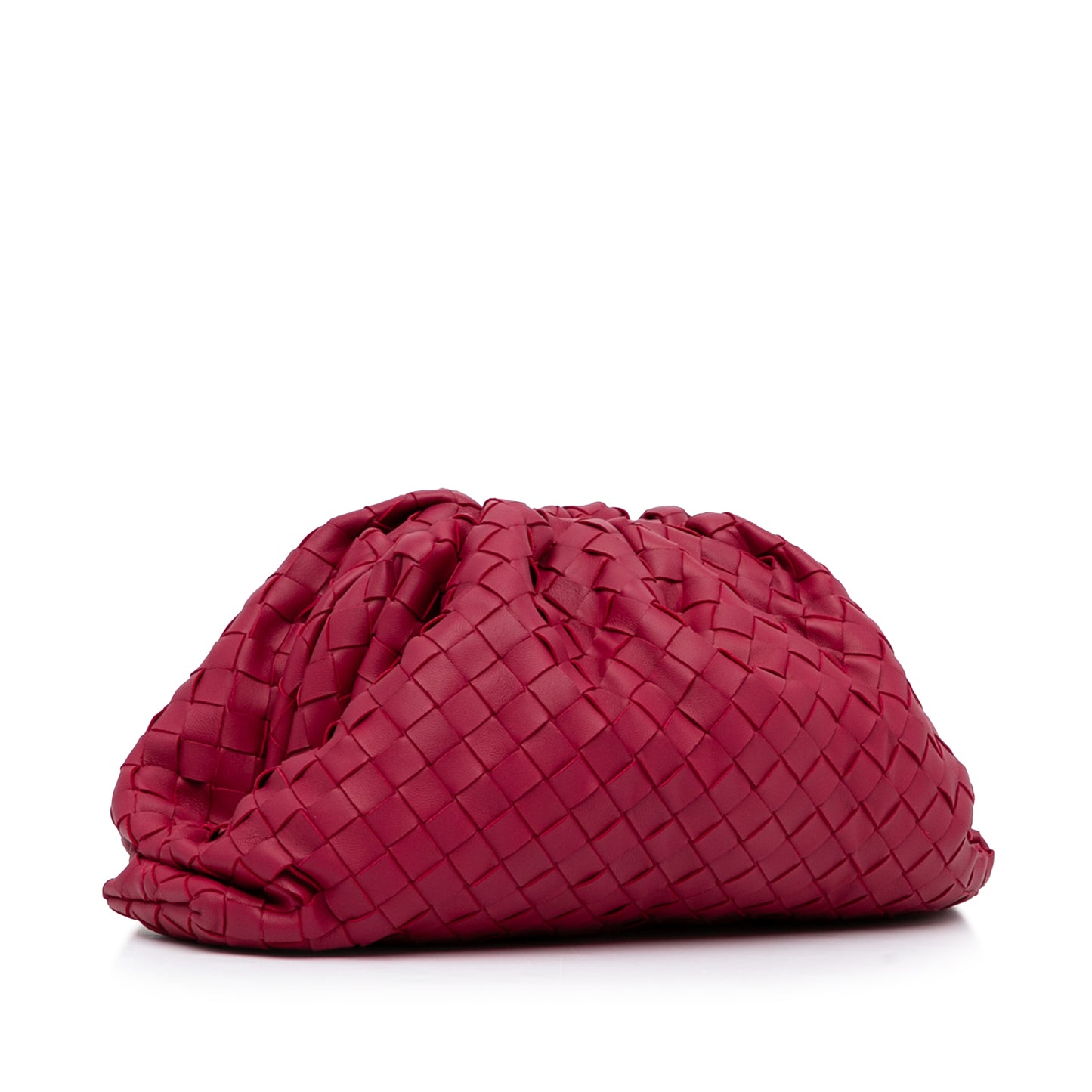 Bottega Veneta Intrecciato Pink Pouch Bag