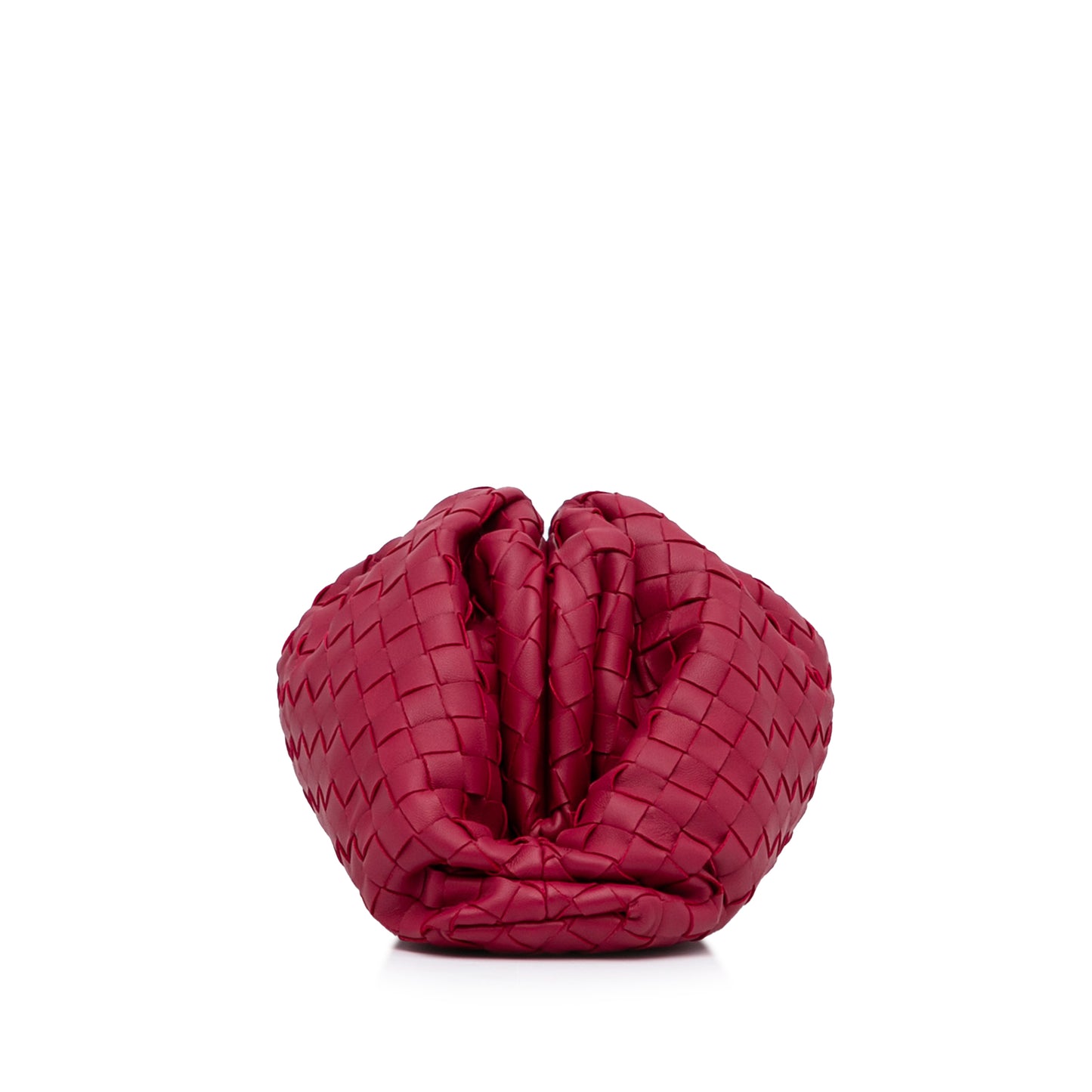 Bottega Veneta Intrecciato Pink Pouch Bag