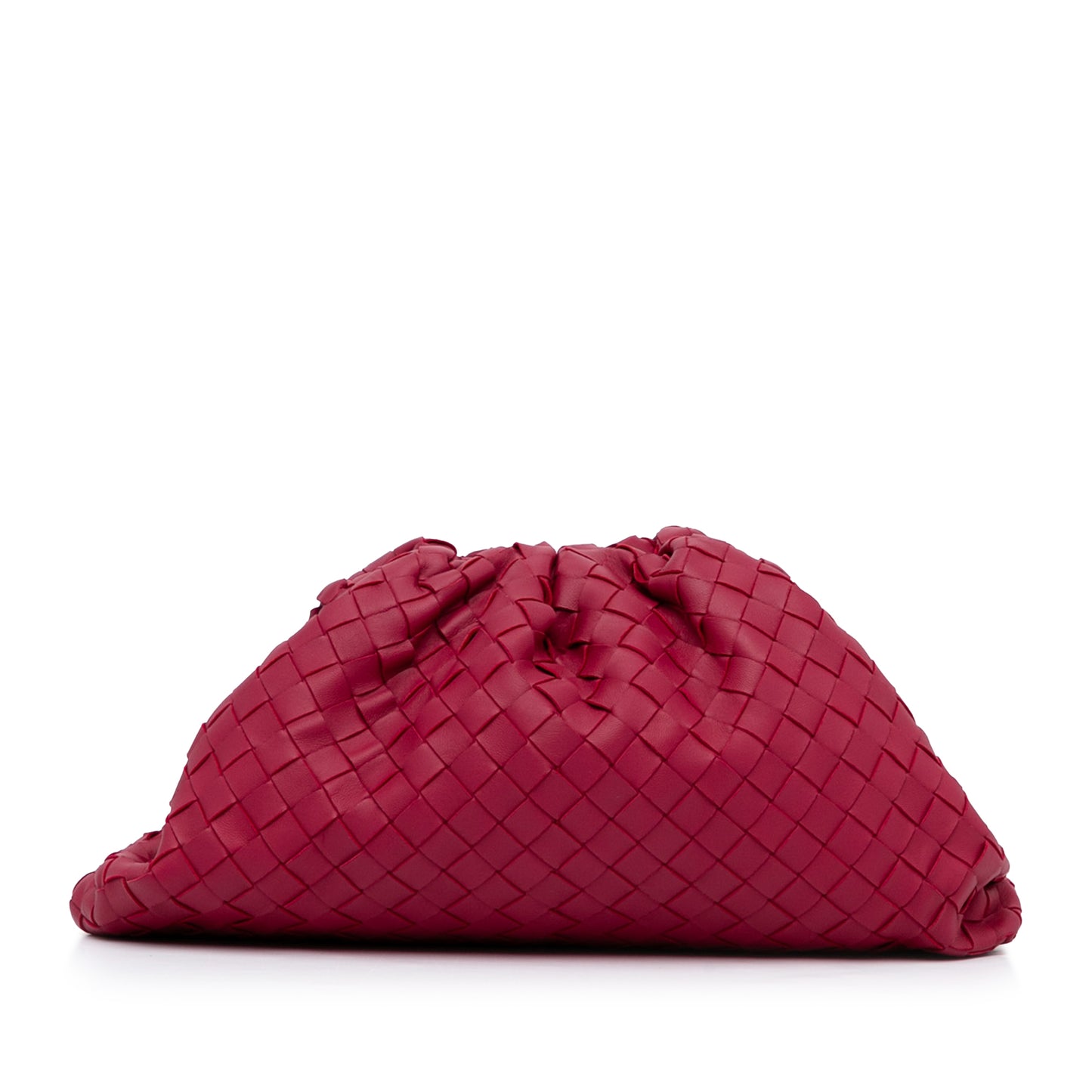 Bottega Veneta Intrecciato Pink Pouch Bag