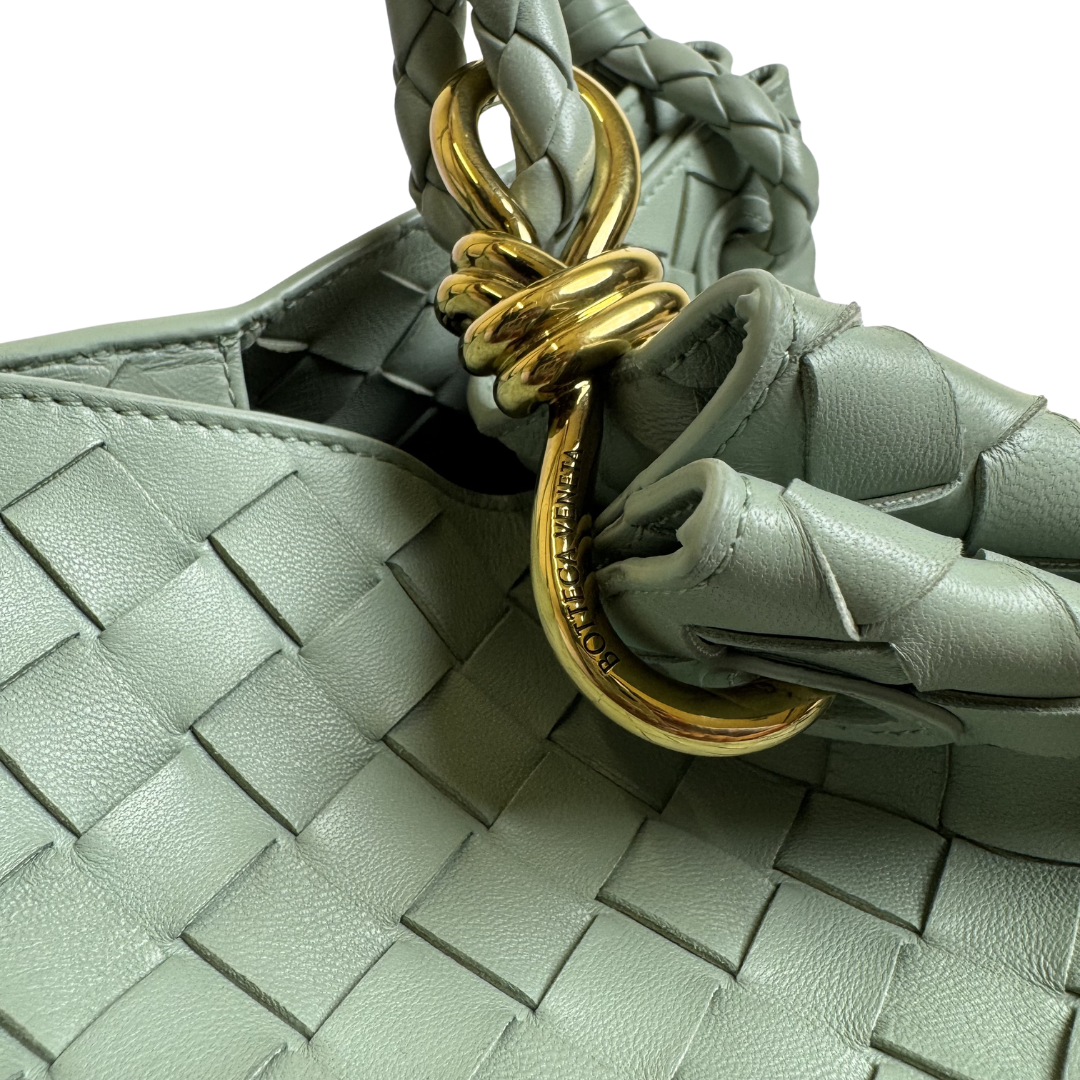 Bottega Veneta Parachute Bag in Sage Leather