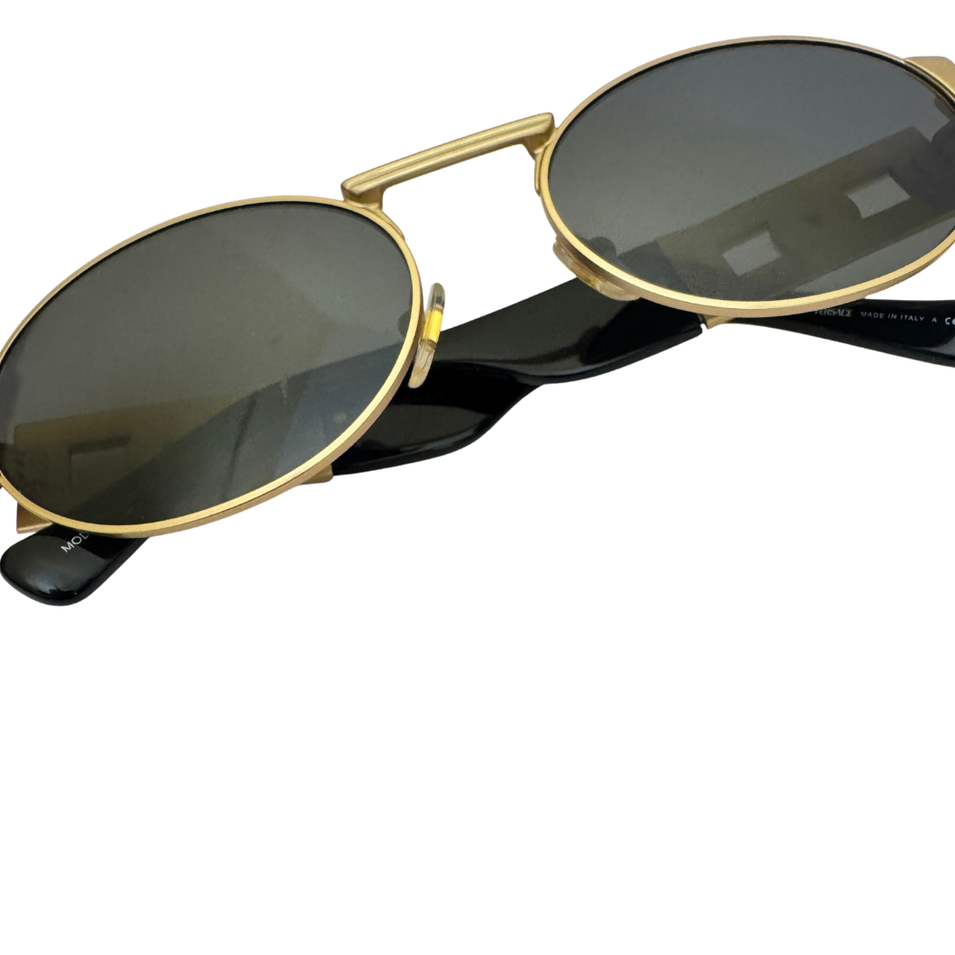 Versace Medusa Sunglasses in Gold-Tone Metal