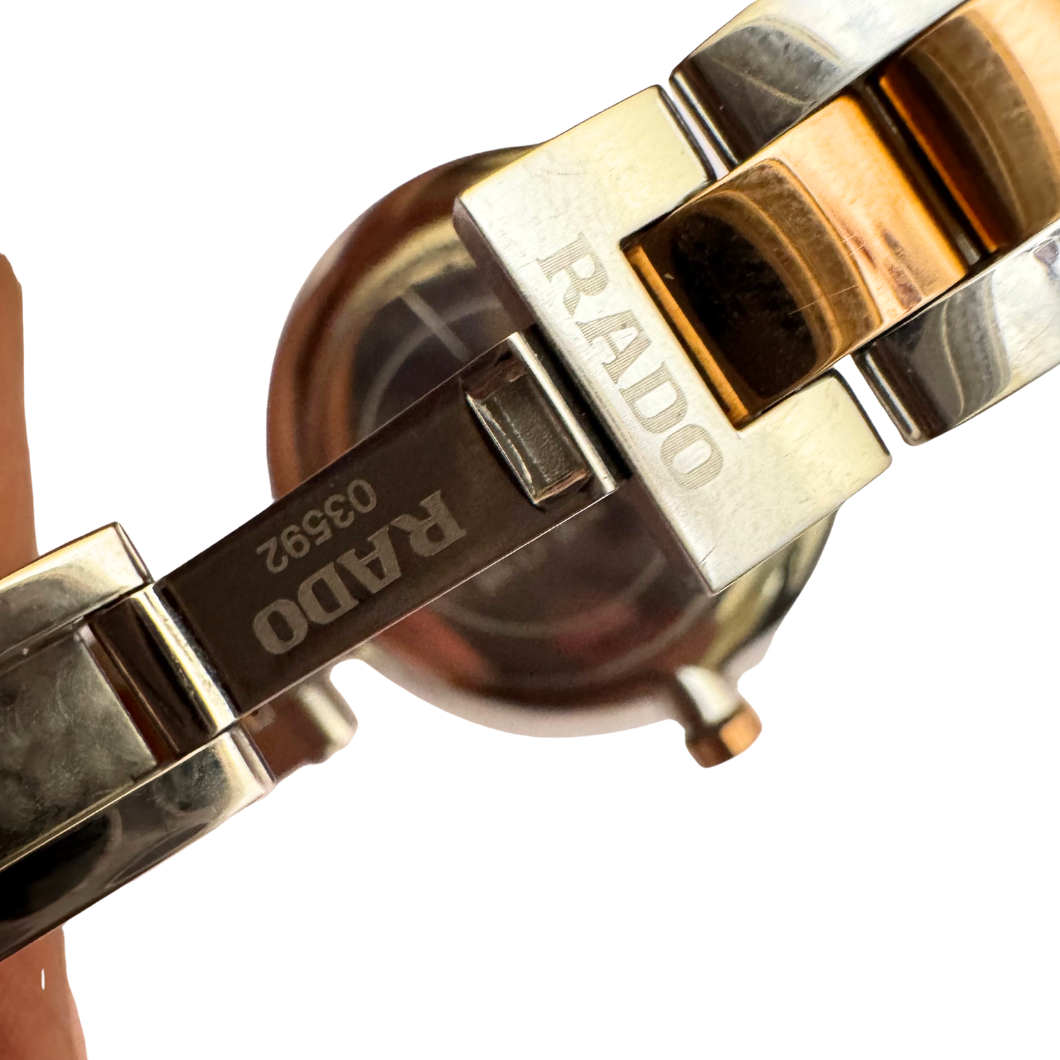 Rado Coupole Two-Tone Watch in Steel and Rose Gold, 35mm