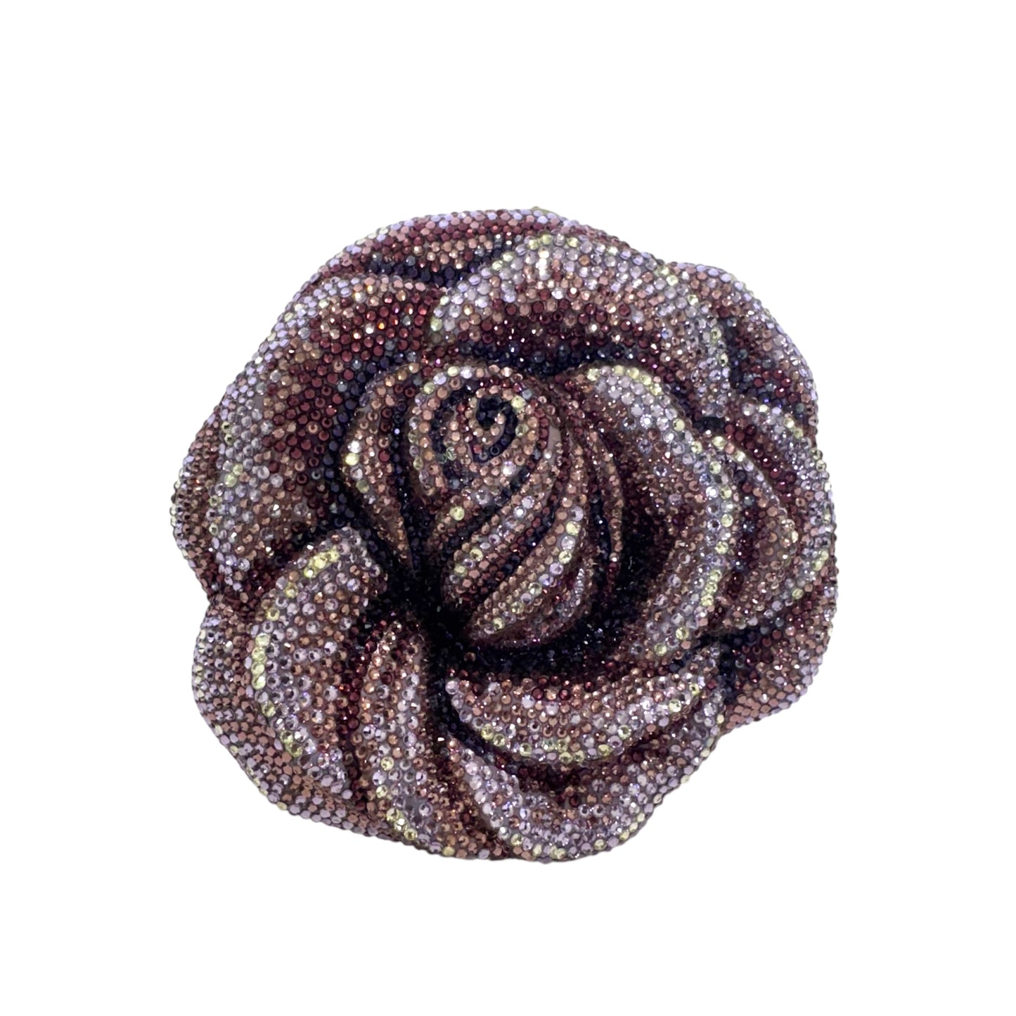 Judith Leiber Rose Melody Crystal Minaudière