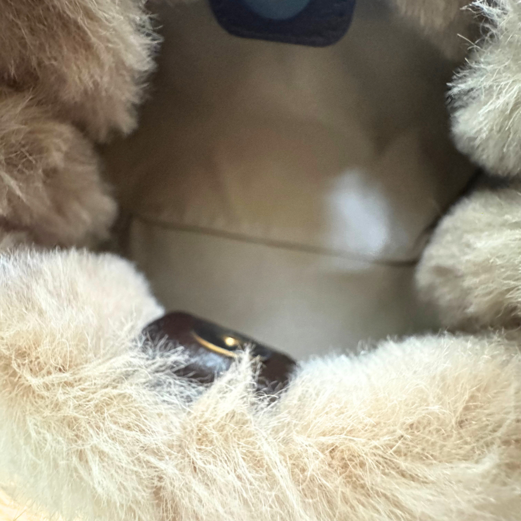 Polène Numéro Neuf Mini Bag in Camel Alpaca Leather