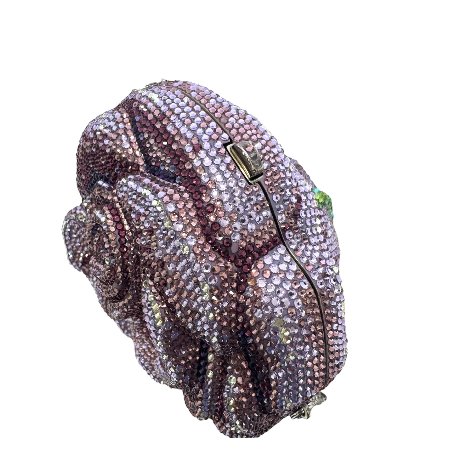 Judith Leiber Rose Melody Crystal Minaudière