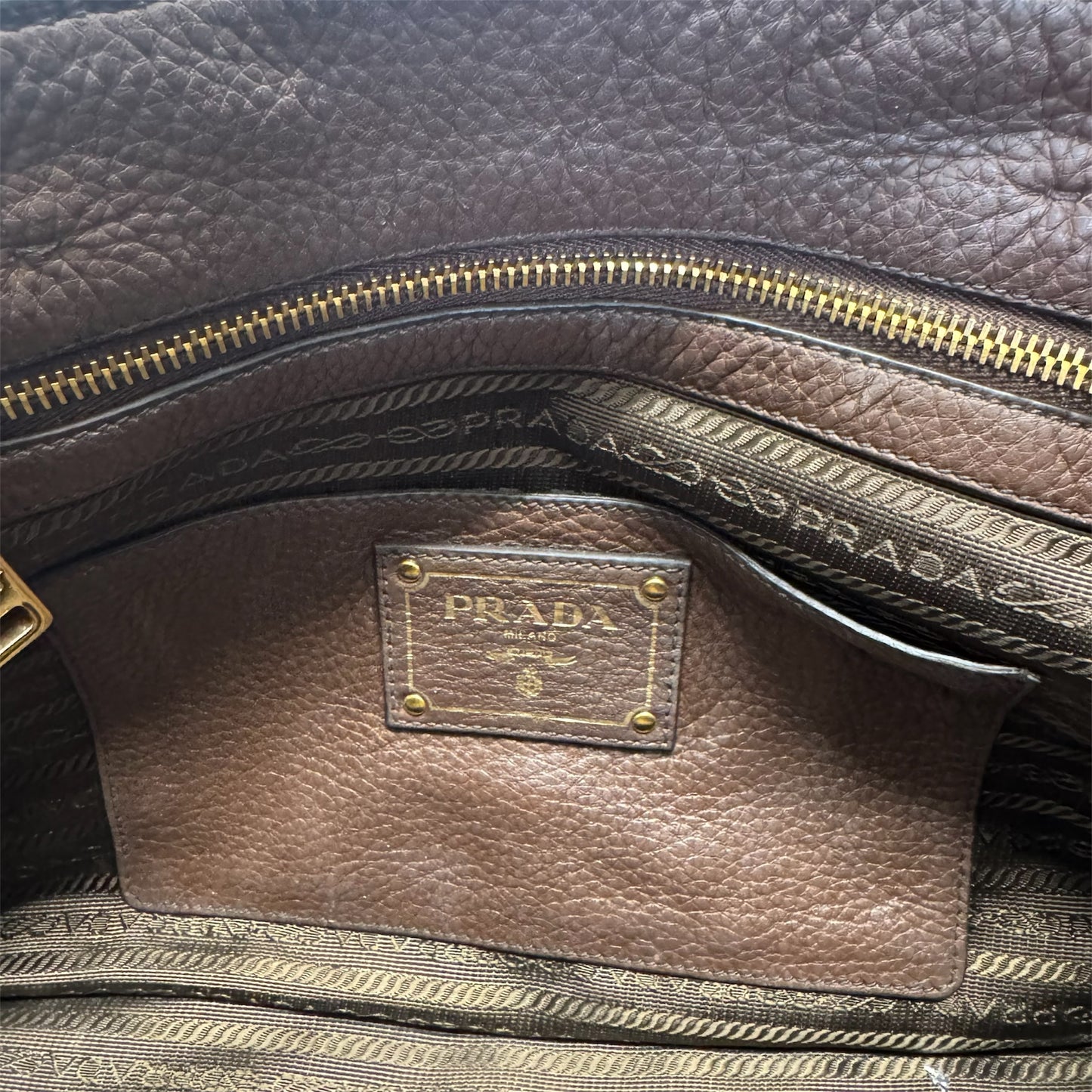 Prada Vitello Daino Leather Phenix Shoulder Bag
