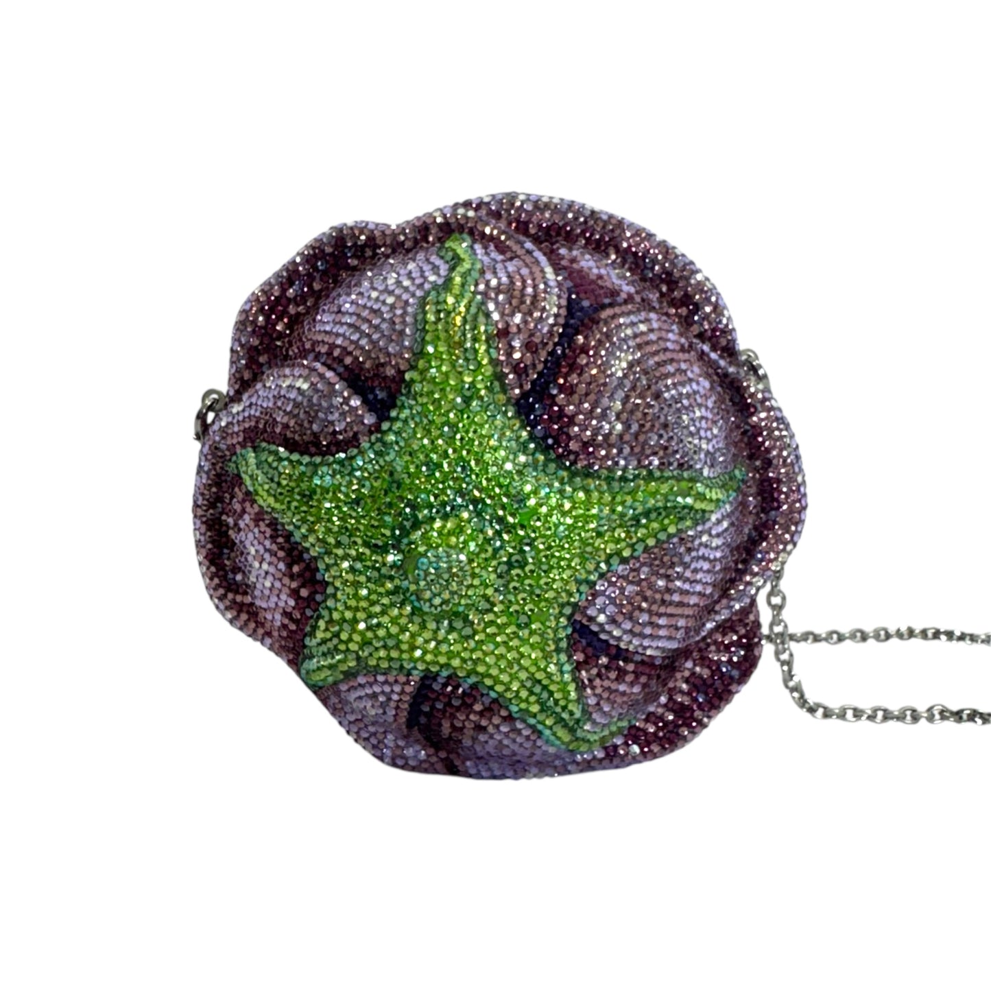 Judith Leiber Rose Melody Crystal Minaudière