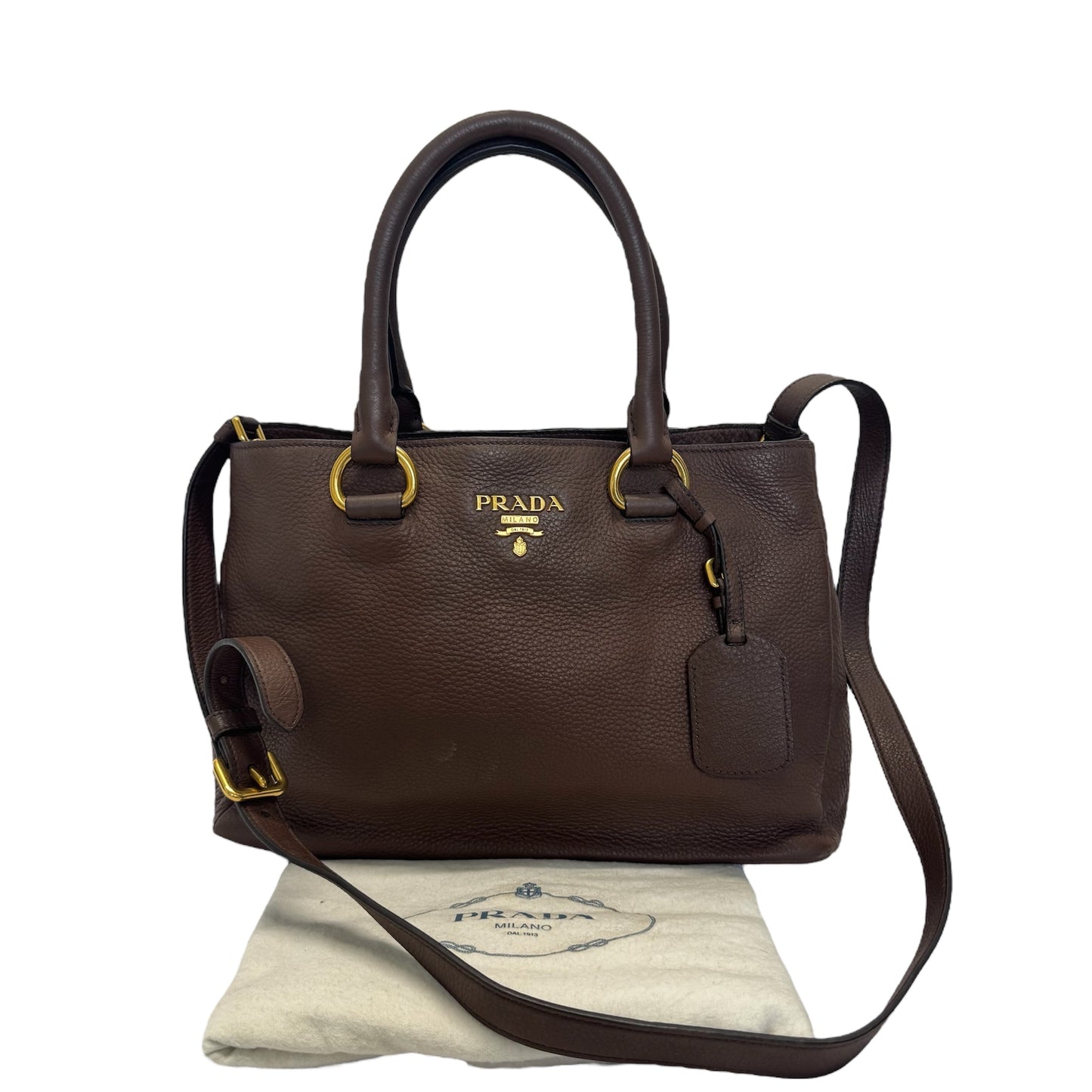 Prada Vitello Daino Leather Phenix Shoulder Bag