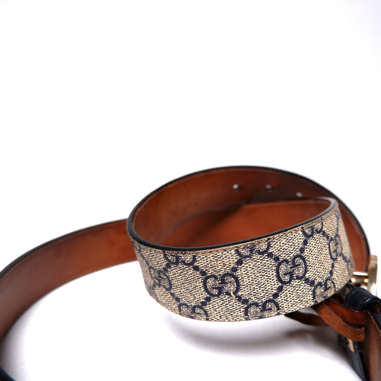 Gucci GG Monogram Canvas Belt - Size 95