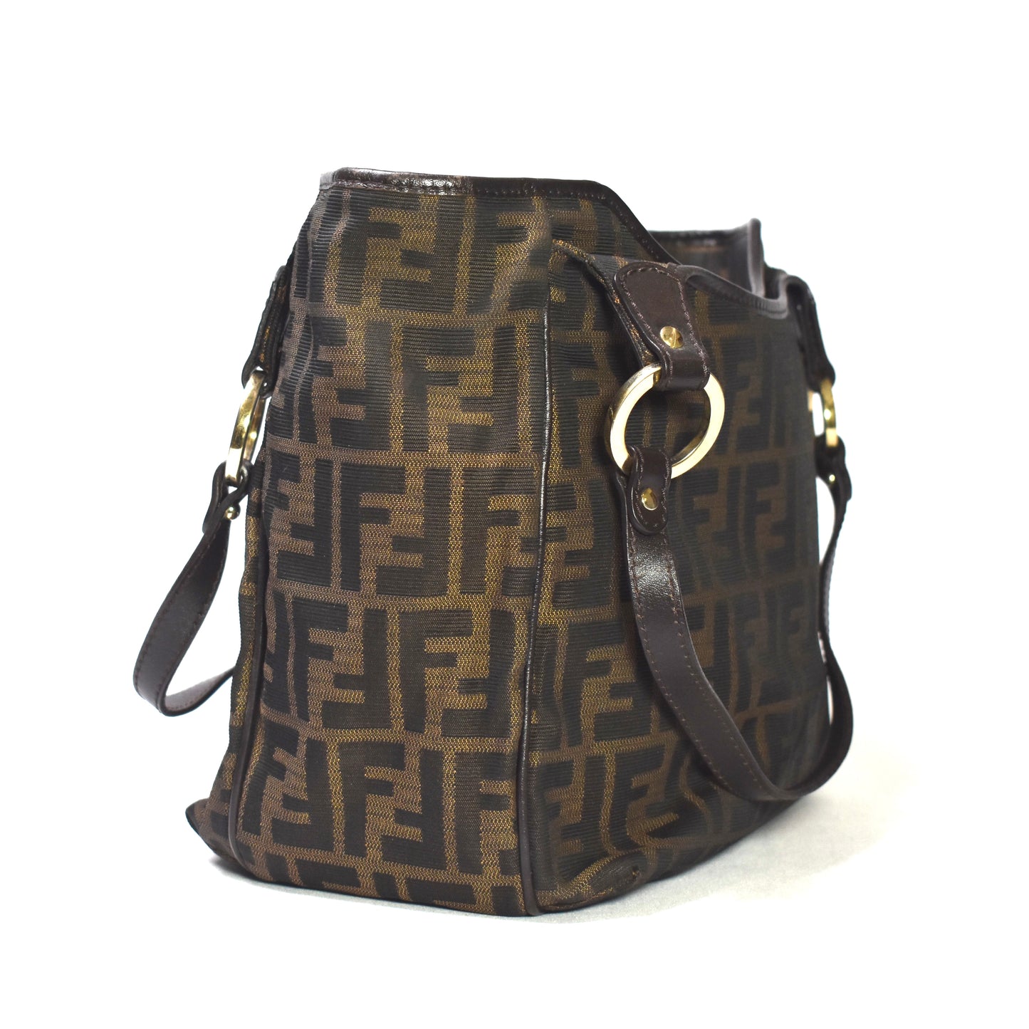 Fendi FF Monogram Zucca Hobo Bag