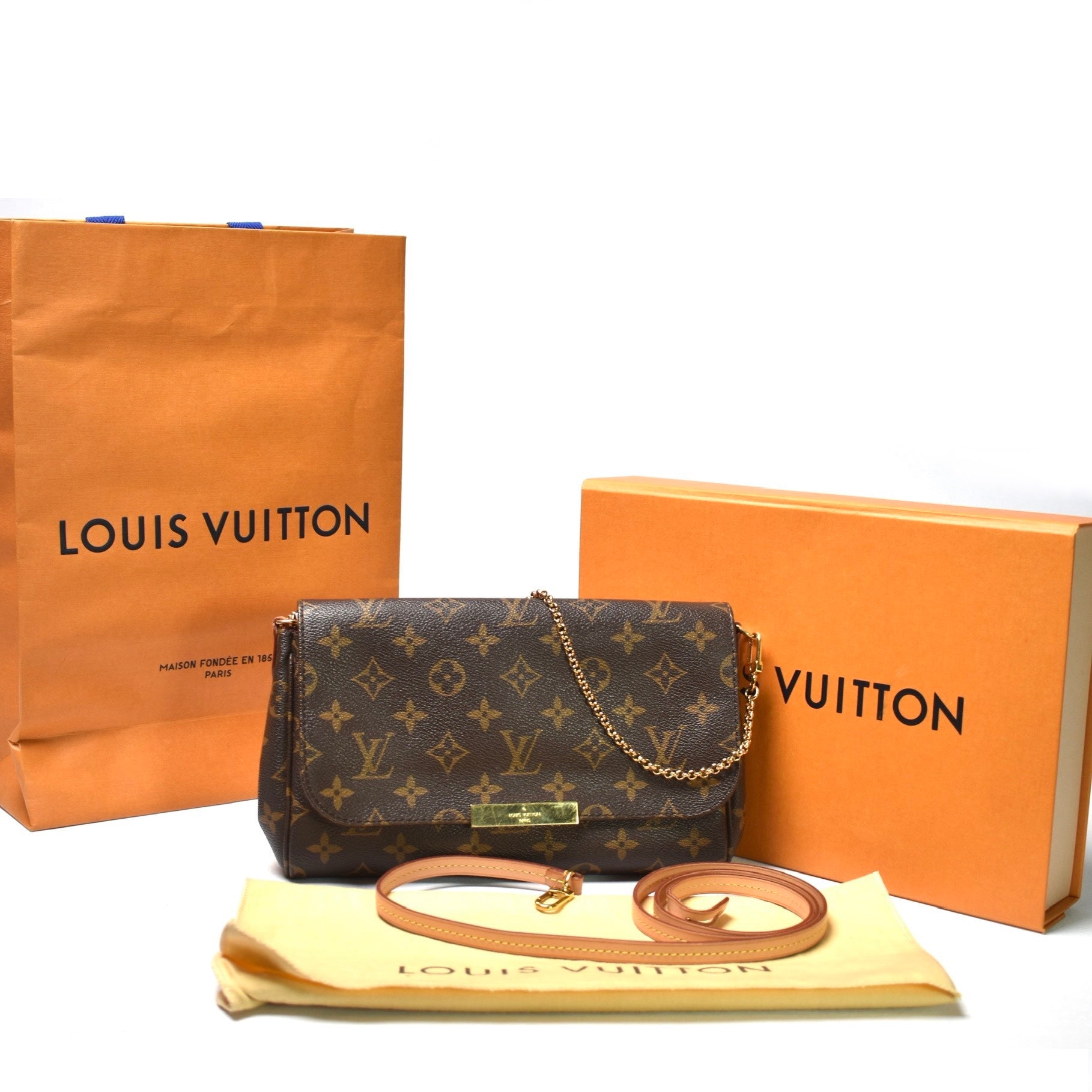 Louis+Vuitton+Favorite+Purple+Interior+Crossbody+MM+Brown+Canvas for sale  online
