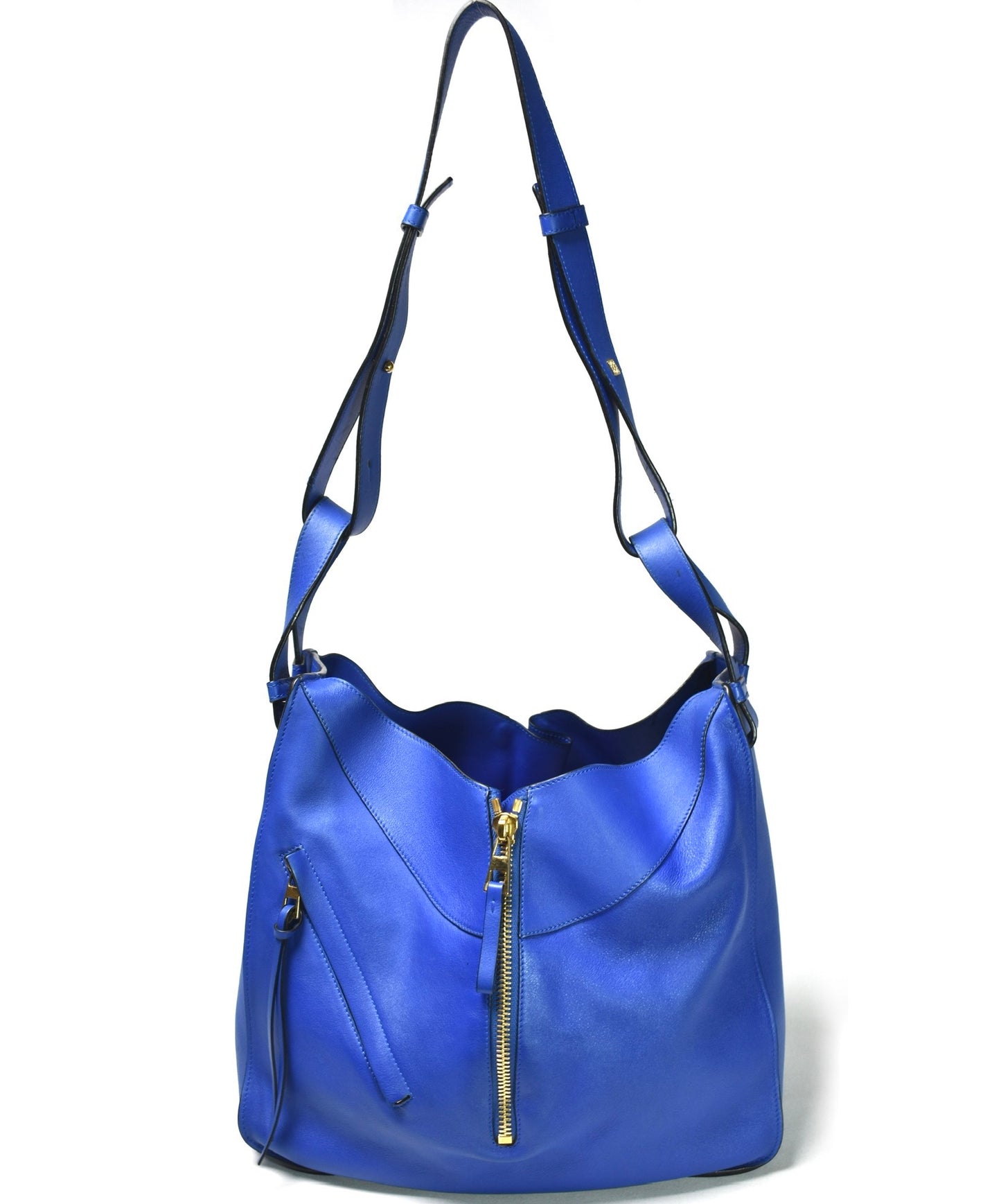 Loewe Blue Leather Large Hammock Bag