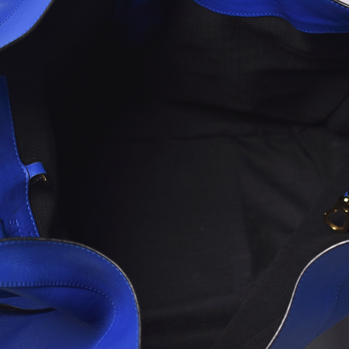 Loewe Blue Leather Large Hammock Bag