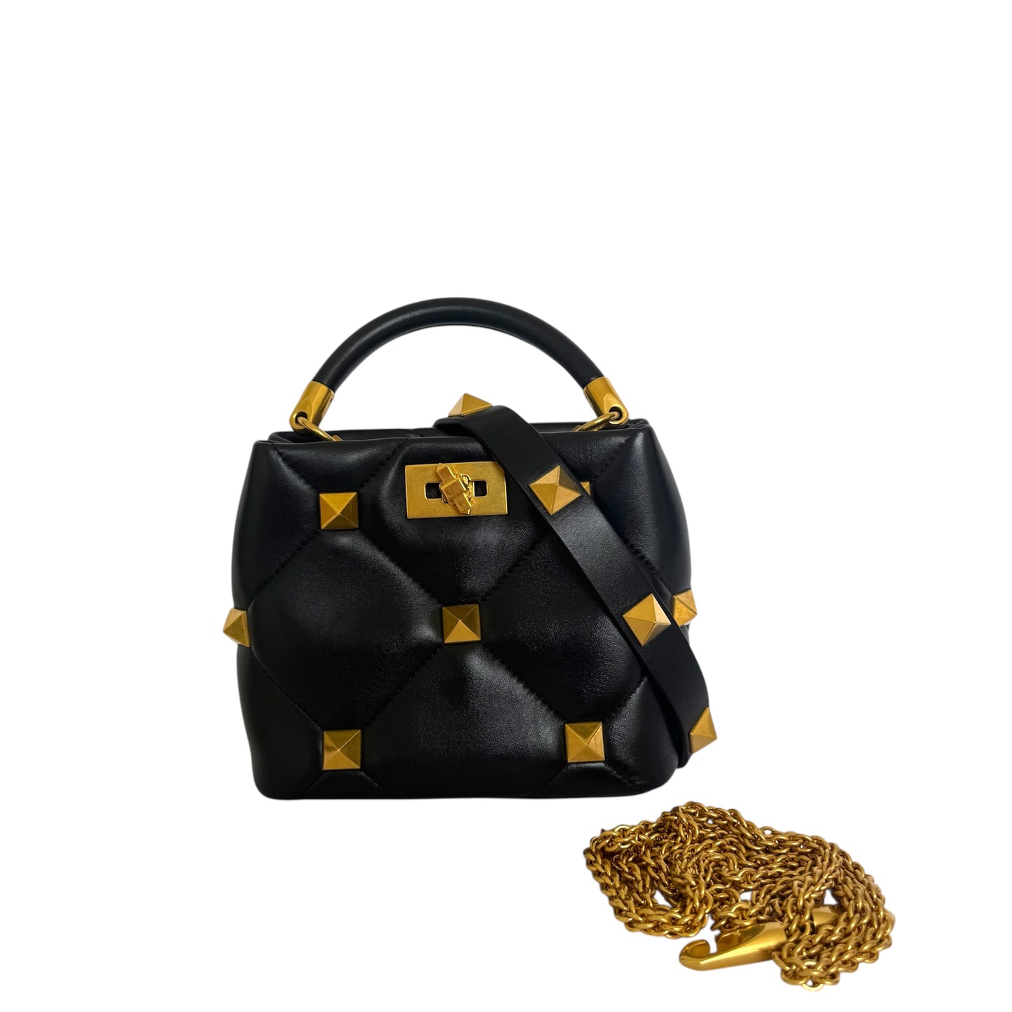 Valentino Roman Stud Top Handle Bag