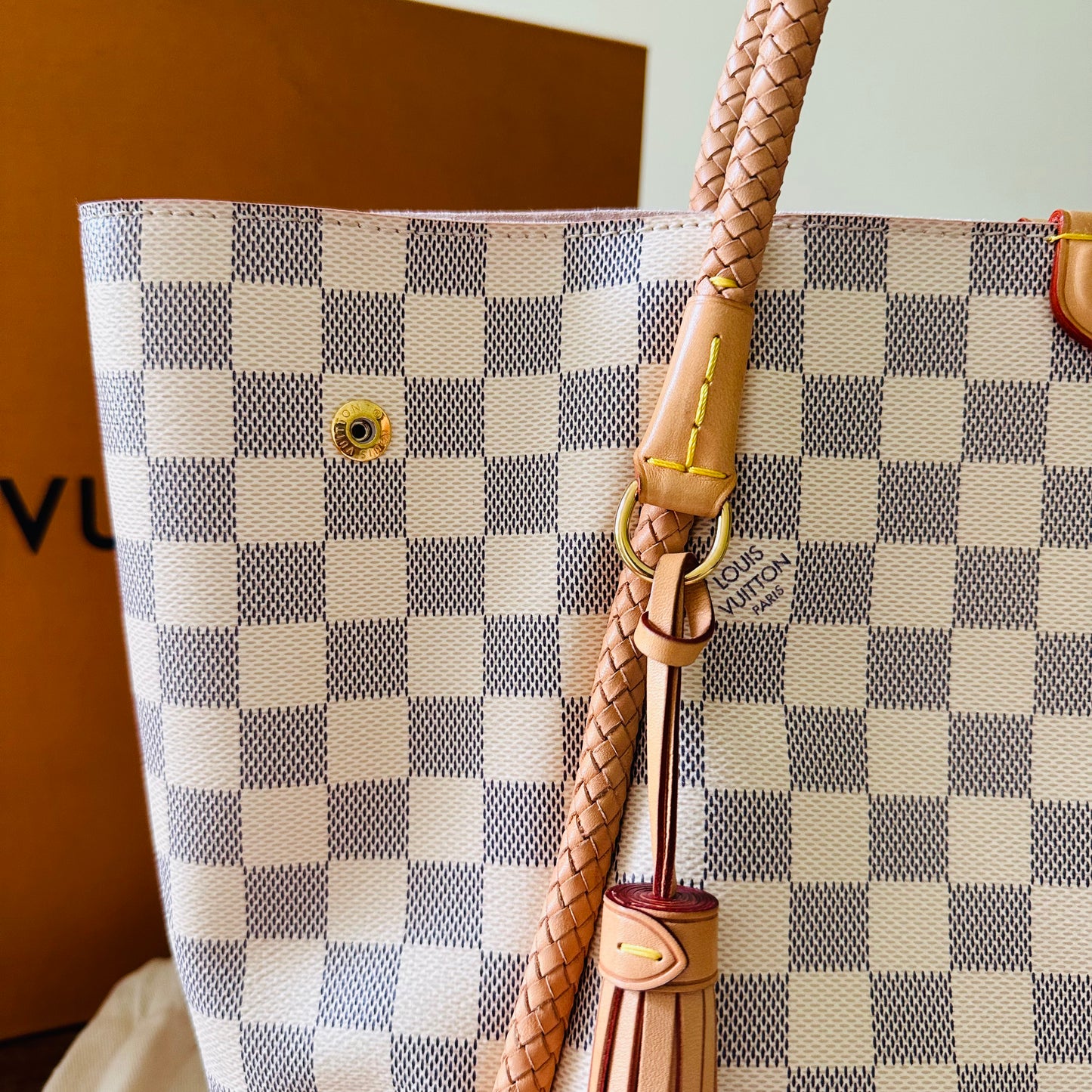 Louis Vuitton Propriano Tote Damier Azur Bag