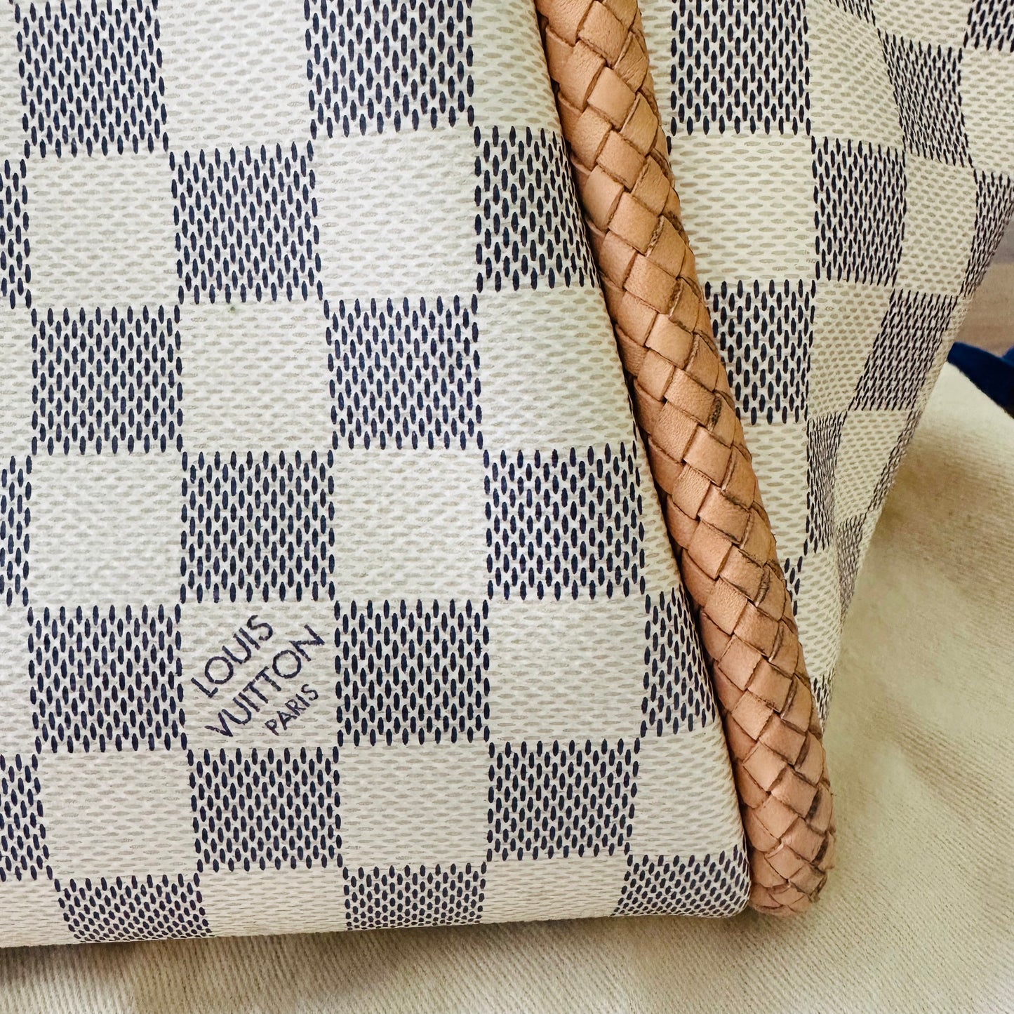 Louis Vuitton Propriano Tote Damier Azur Bag