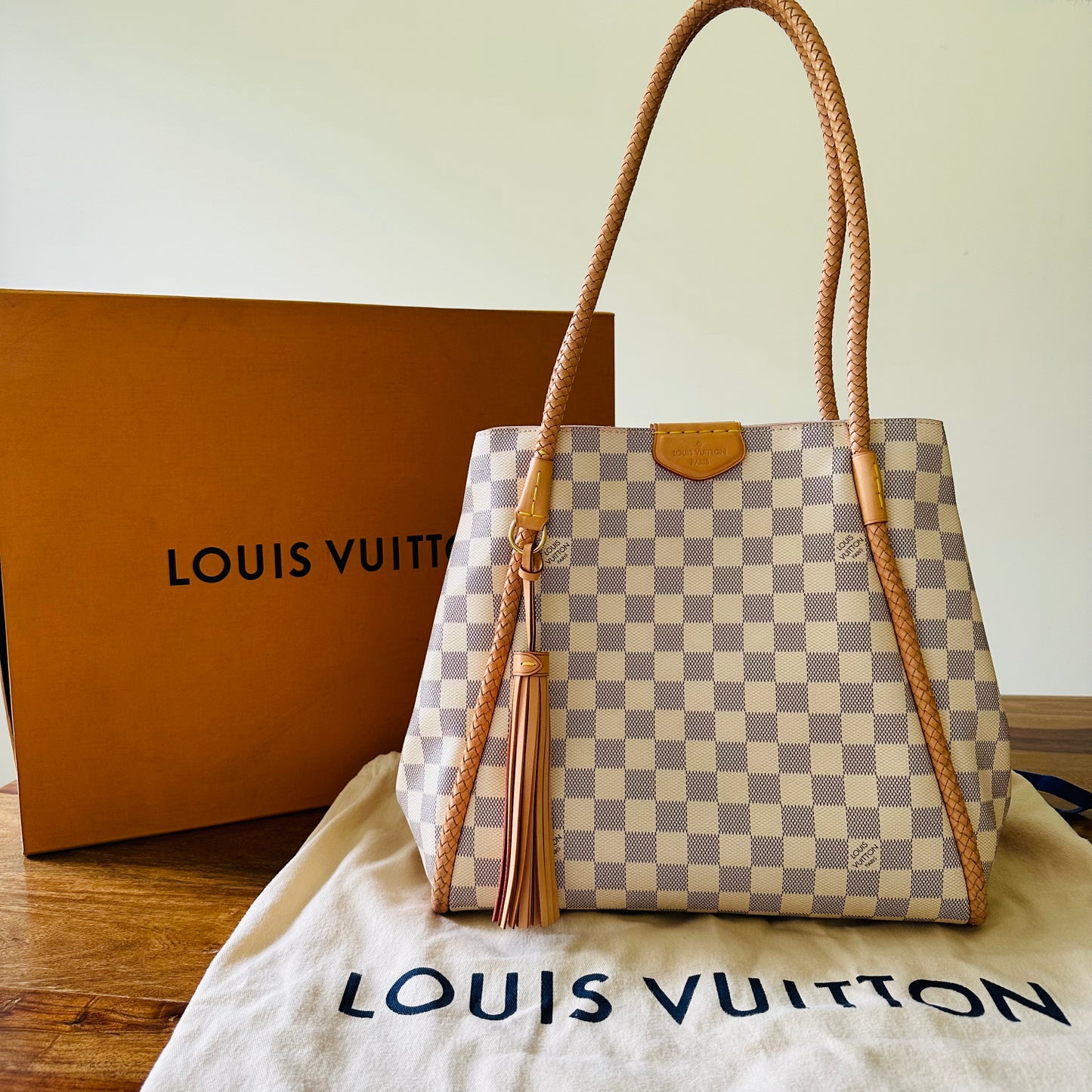 Louis Vuitton Propriano Tote Damier Azur Bag