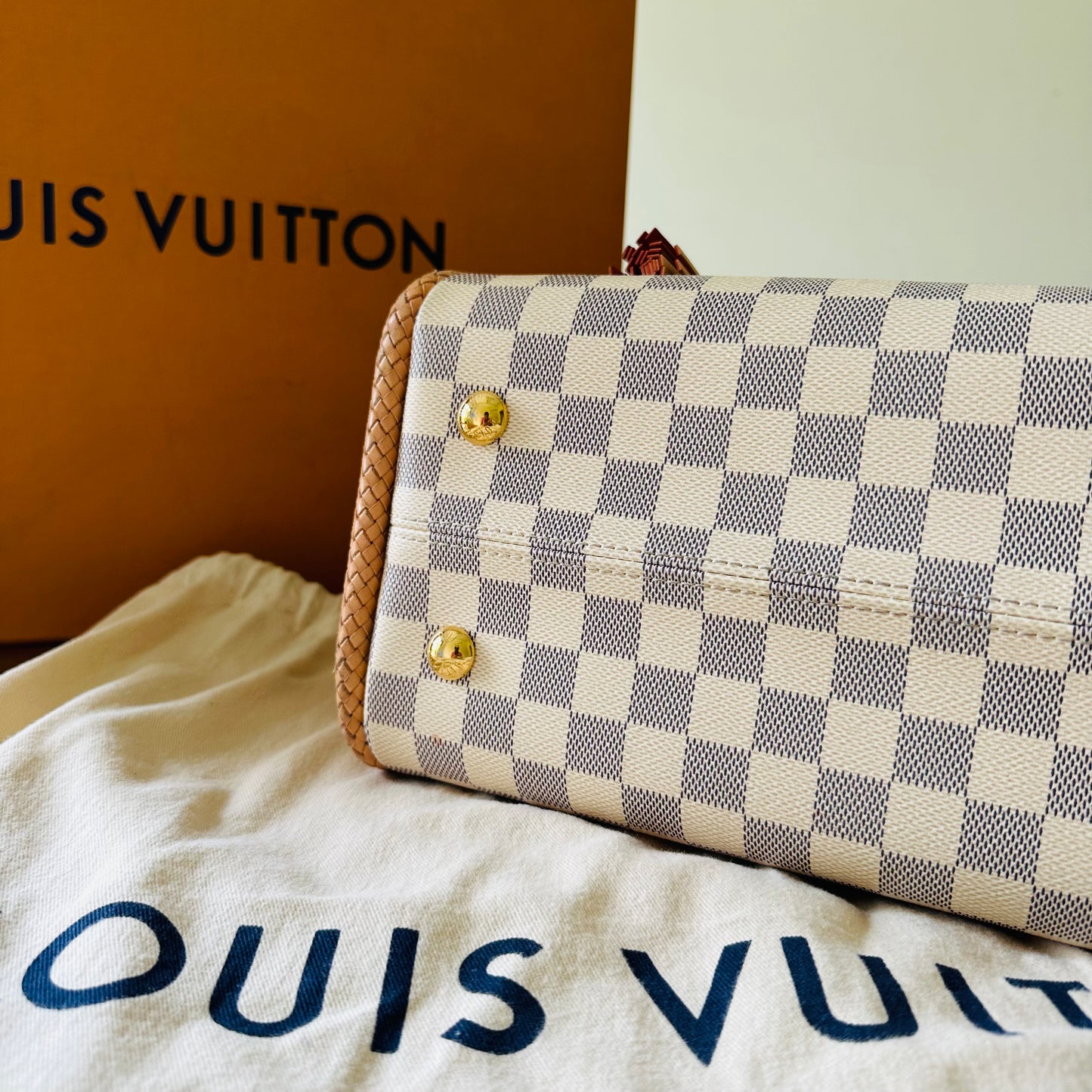 Louis Vuitton Propriano Tote Damier Azur Bag