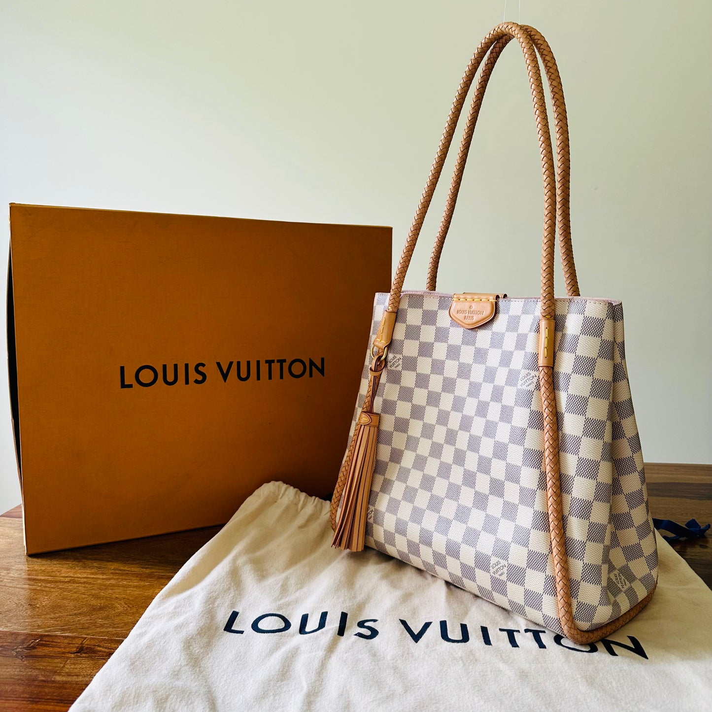 Louis Vuitton Propriano Tote Damier Azur Bag