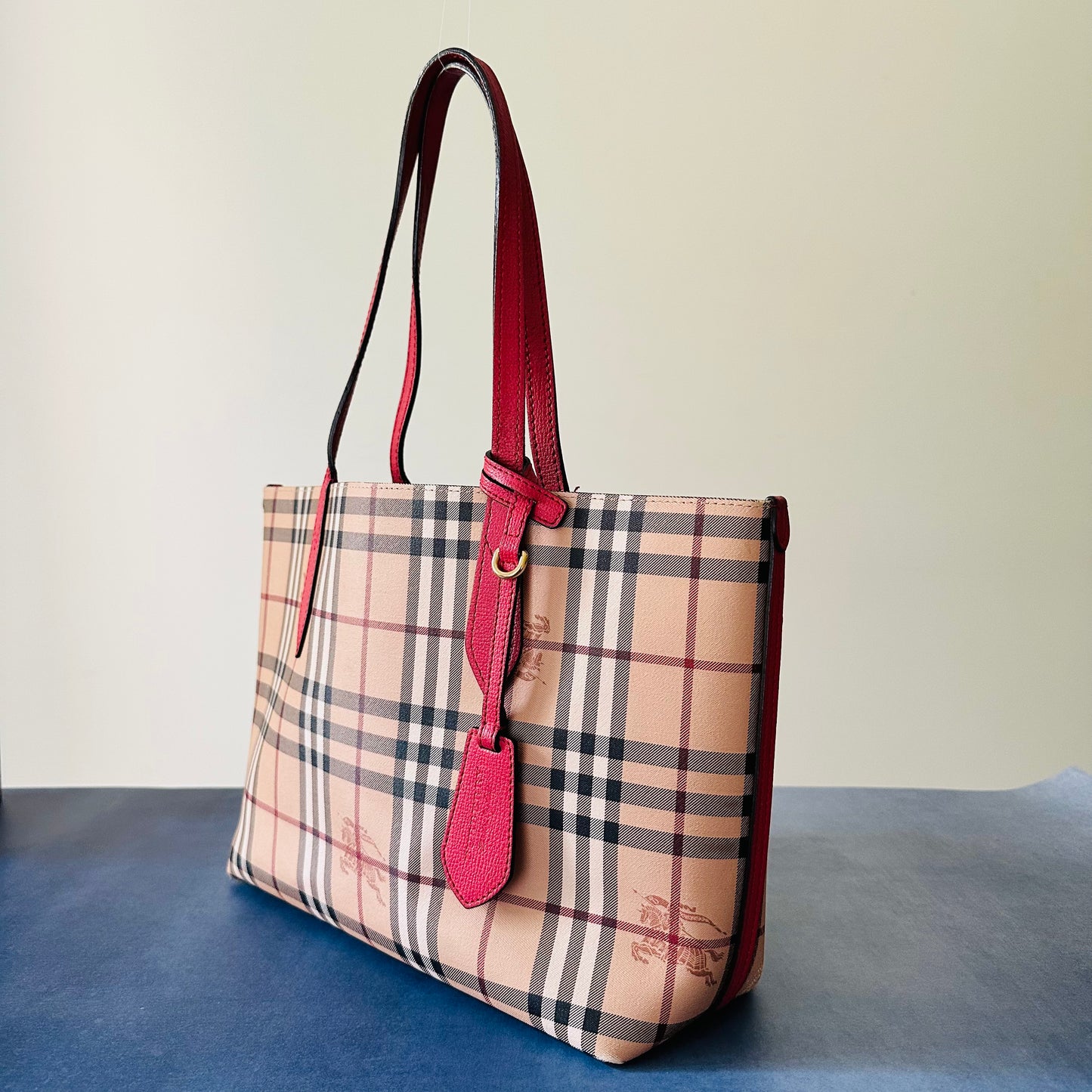Burberry Haymarket Reversible Tote Bag
