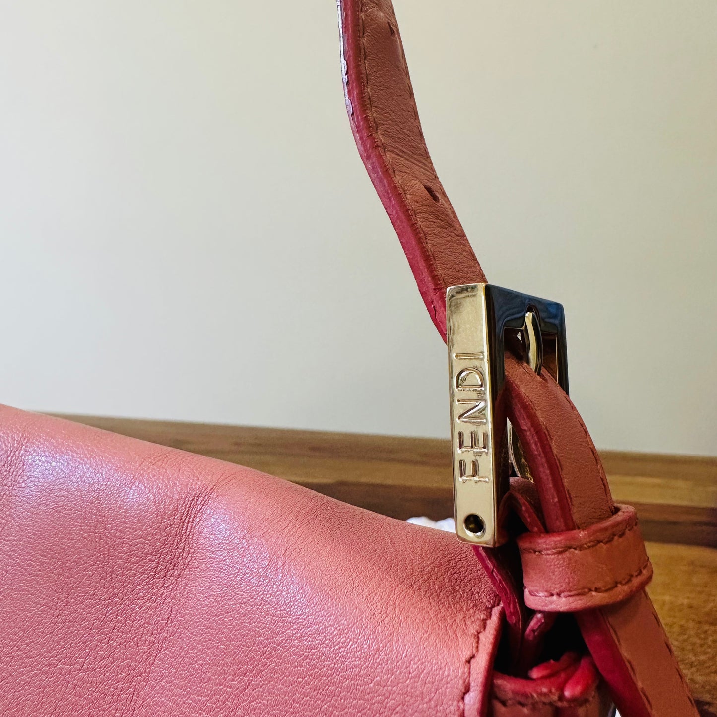 Fendi Studded Mamma Baguette Shoulder Bag
