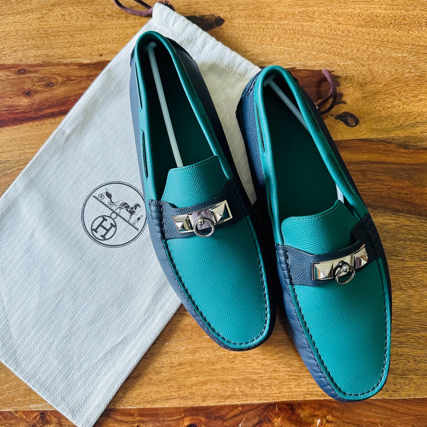 Hermès Irving Leather Drivers - Size 43.5