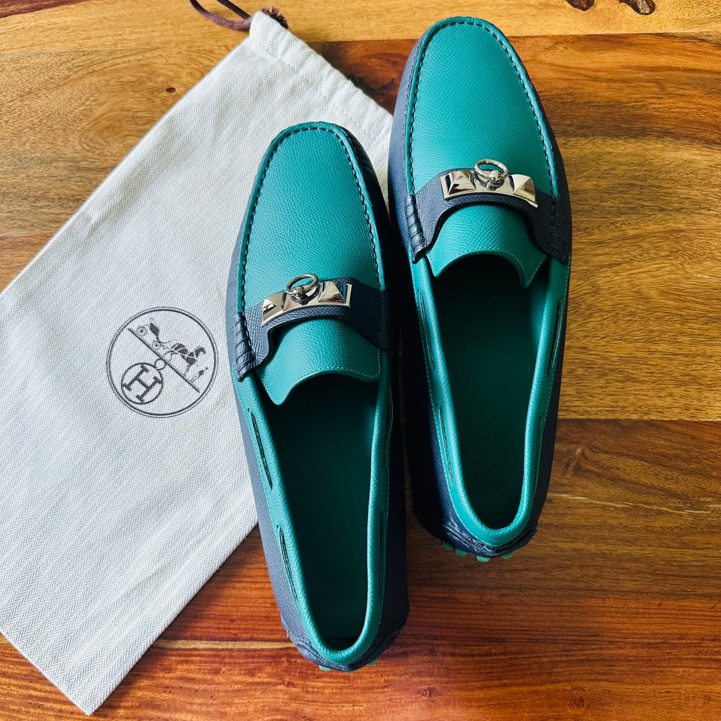 Hermès Irving Leather Drivers - Size 43.5