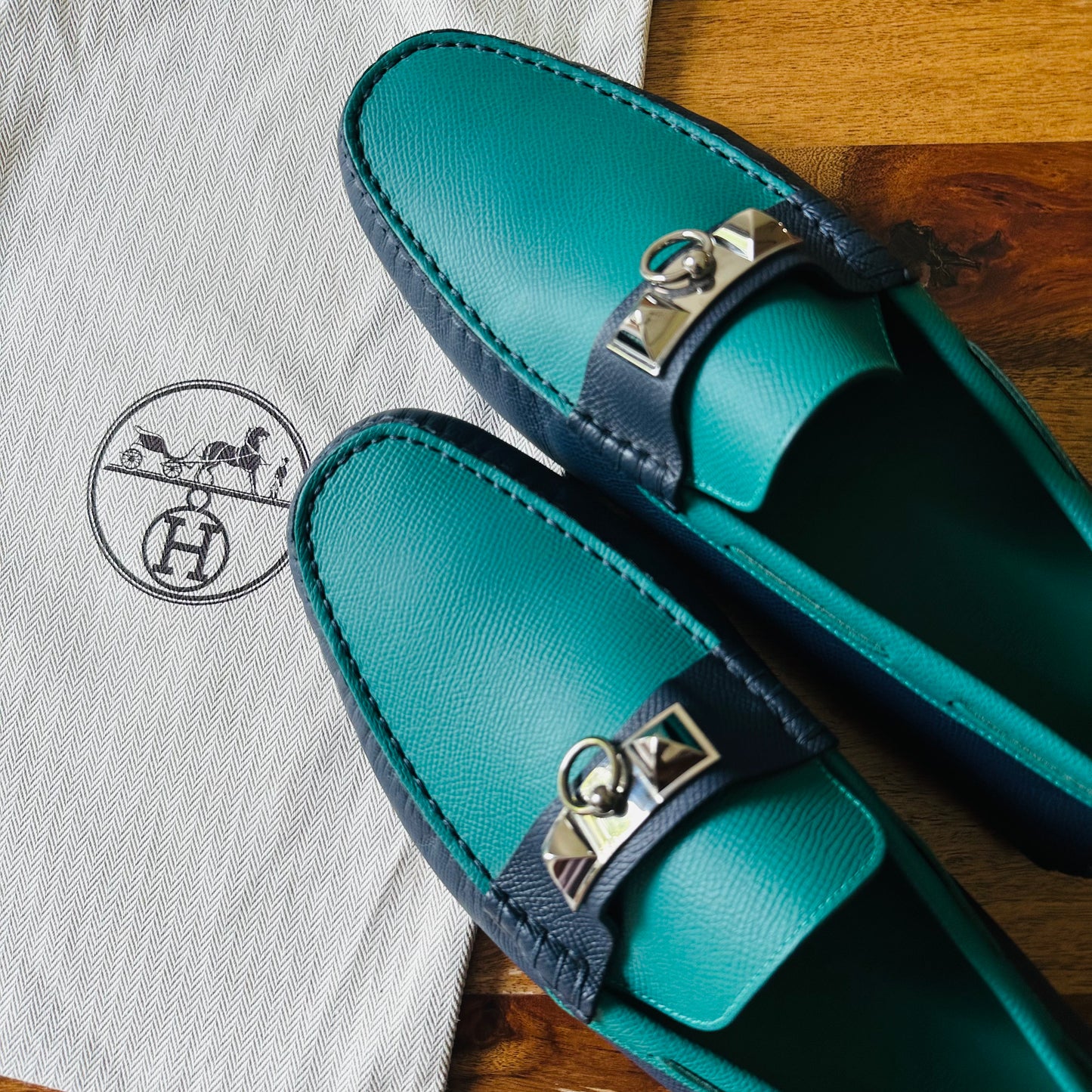 Hermès Irving Leather Drivers - Size 43.5