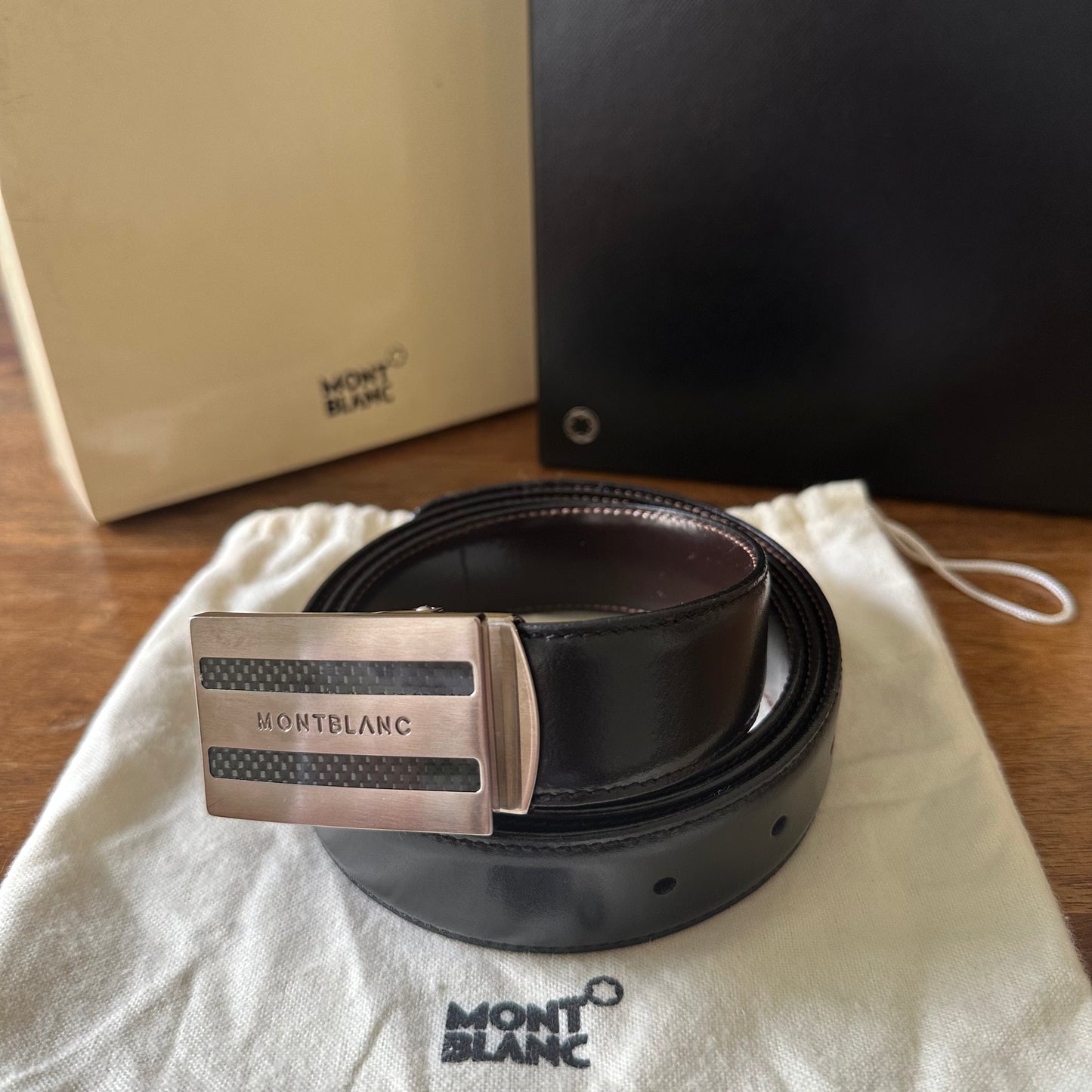 Mont Blanc Leather Belt Kit - Size 40
