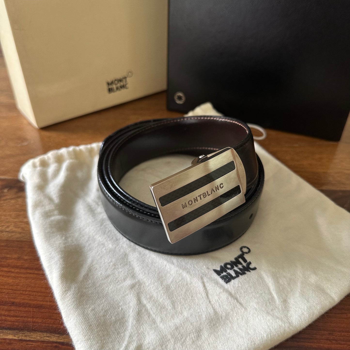 Mont Blanc Leather Belt Kit - Size 40