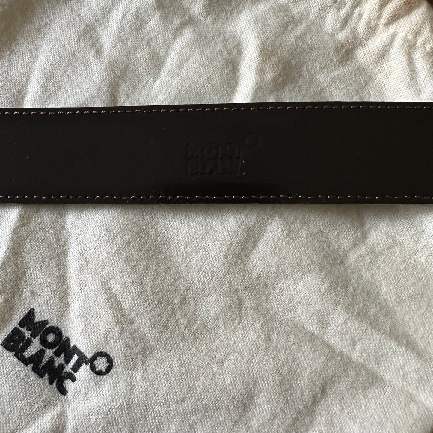 Mont Blanc Leather Belt Kit - Size 40