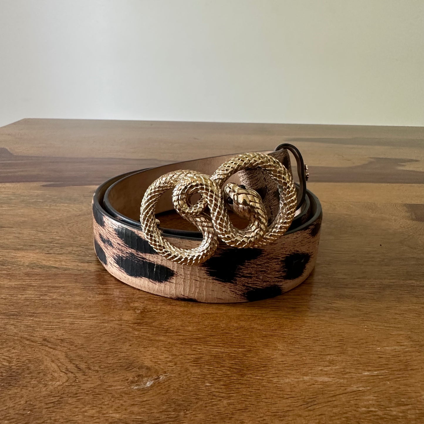 Roberto Cavalli Snake Buckle Belt - Size 85cm
