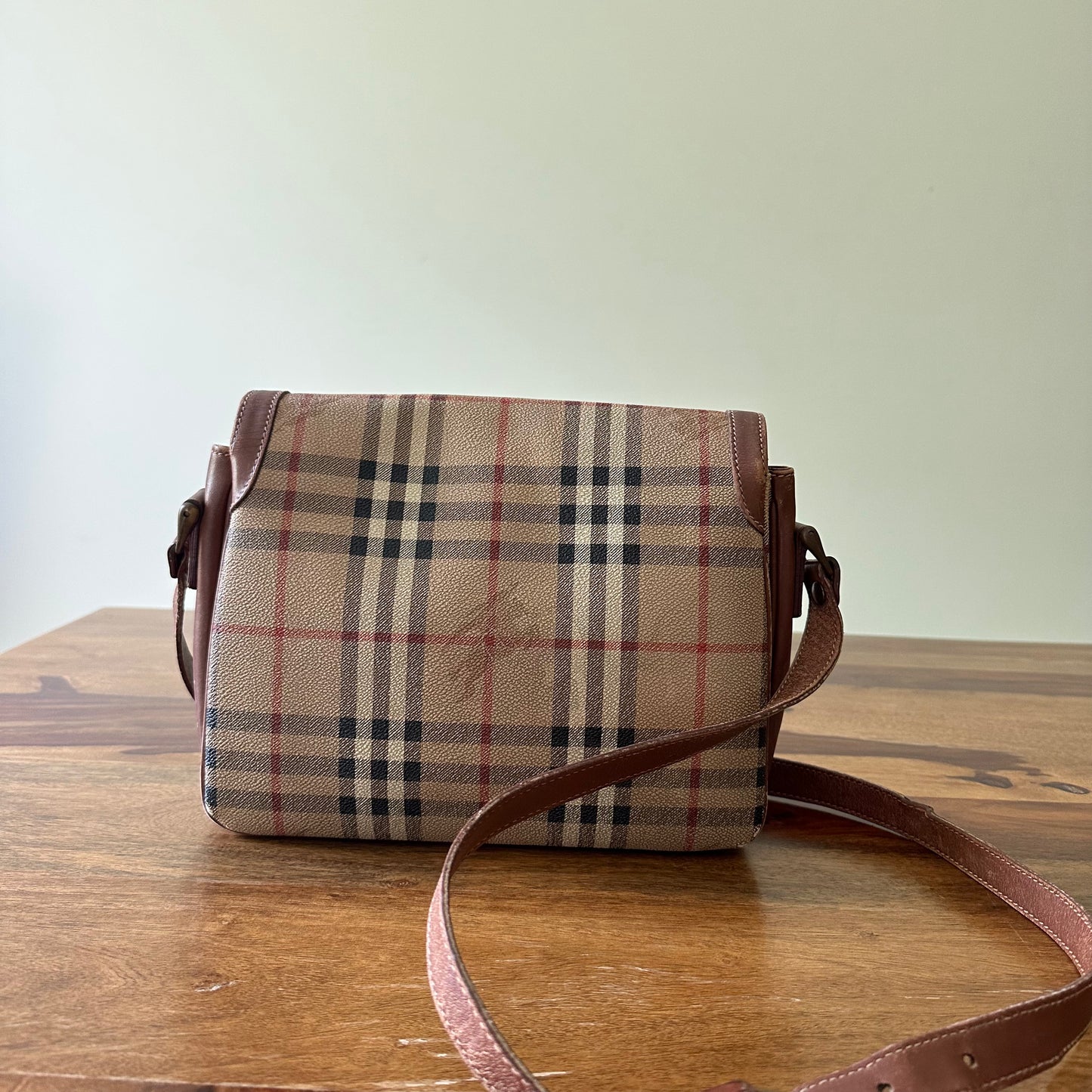 Burberry London Vintage Check Messenger Bag
