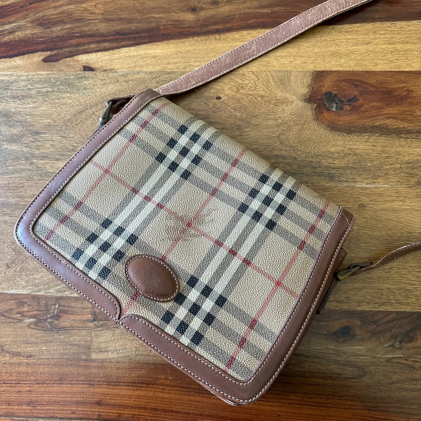 Burberry London Vintage Check Messenger Bag