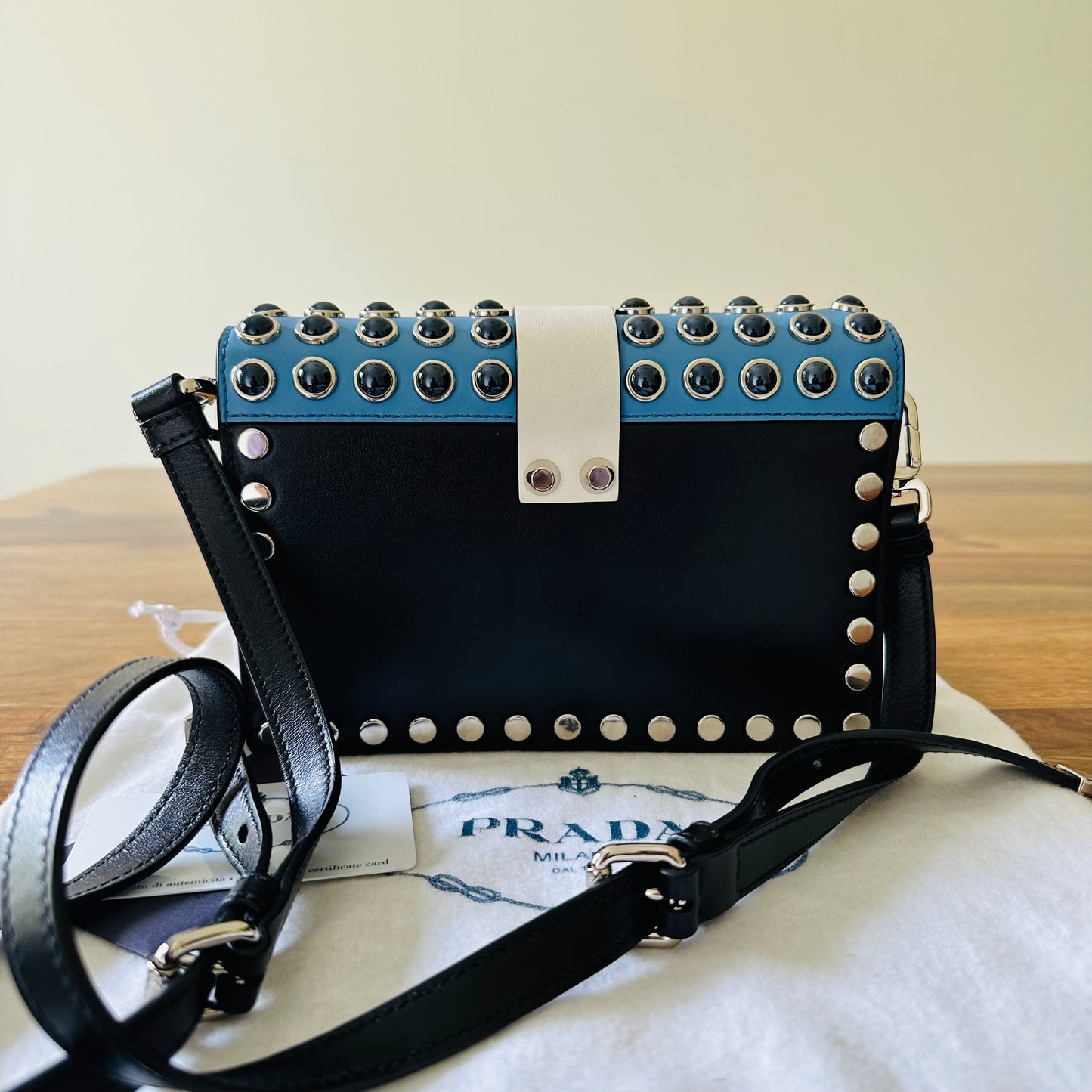 Prada Elektra Leather Crossbody Bag