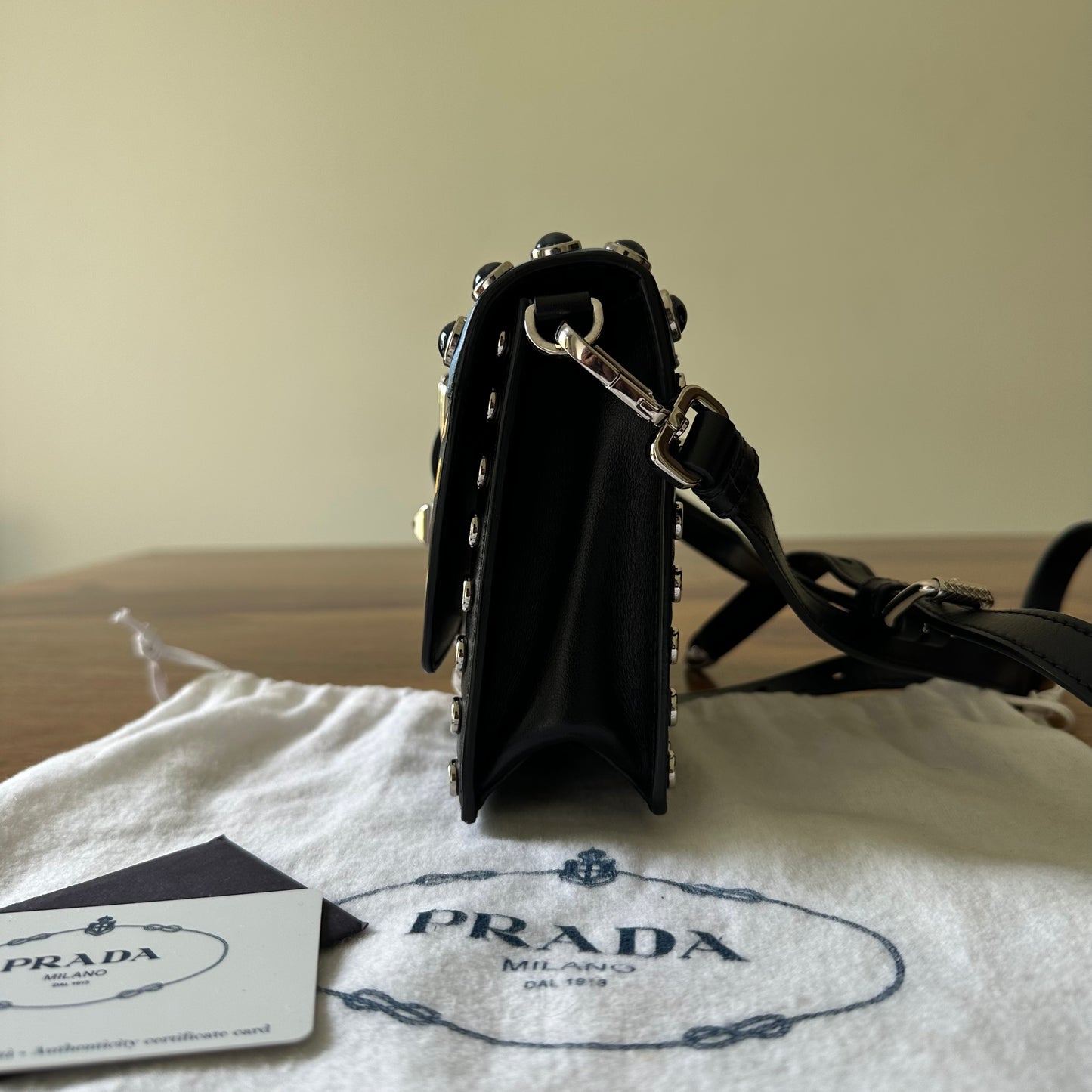 Prada Elektra Leather Crossbody Bag