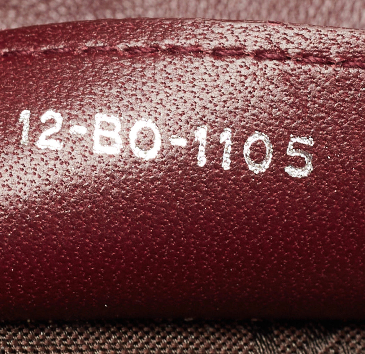 Christian Dior Cannage Leather Medium Lady Dior in Burgundy Lambskin