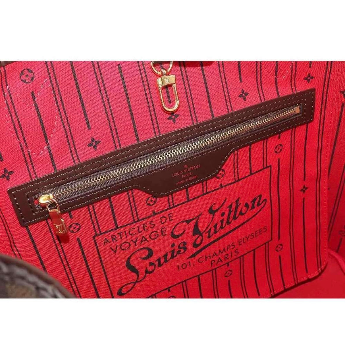 Louis Vuitton Damier Ebene Canvas Neverfull MM Bag