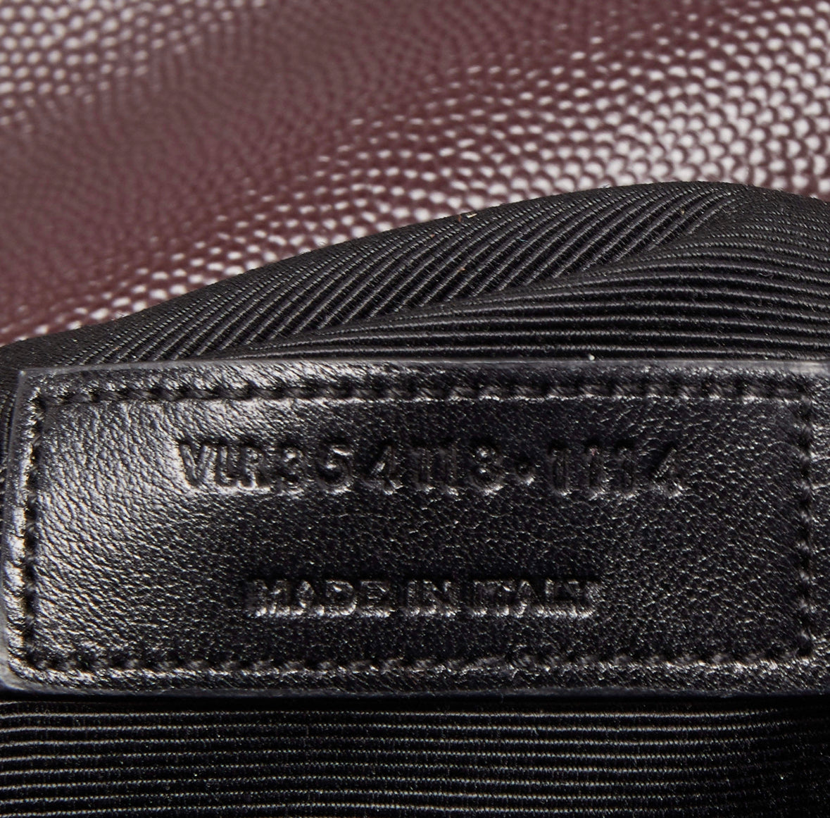 Saint Laurent Burgundy Matelasse Leather Large Monogram Envelope Shoulder Bag