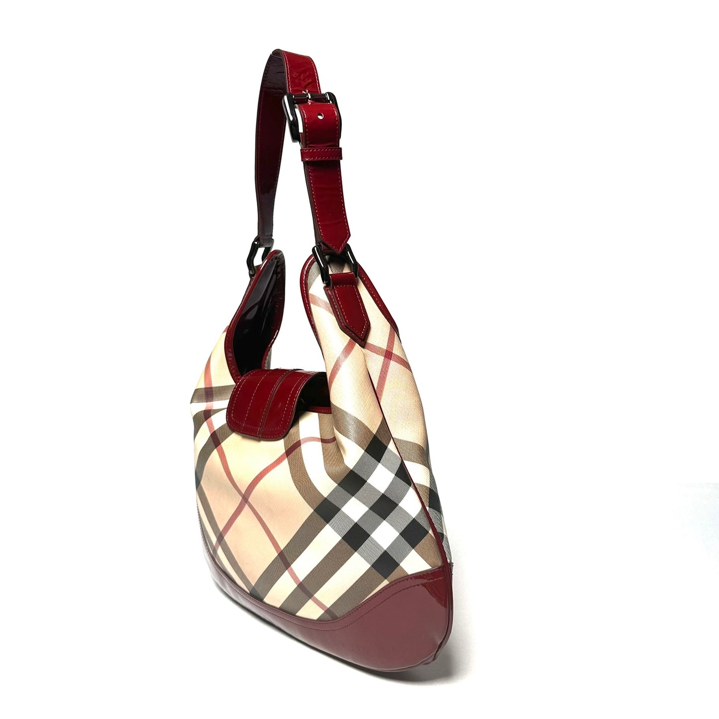 Burberry Brooke Nova Check Hobo Bag