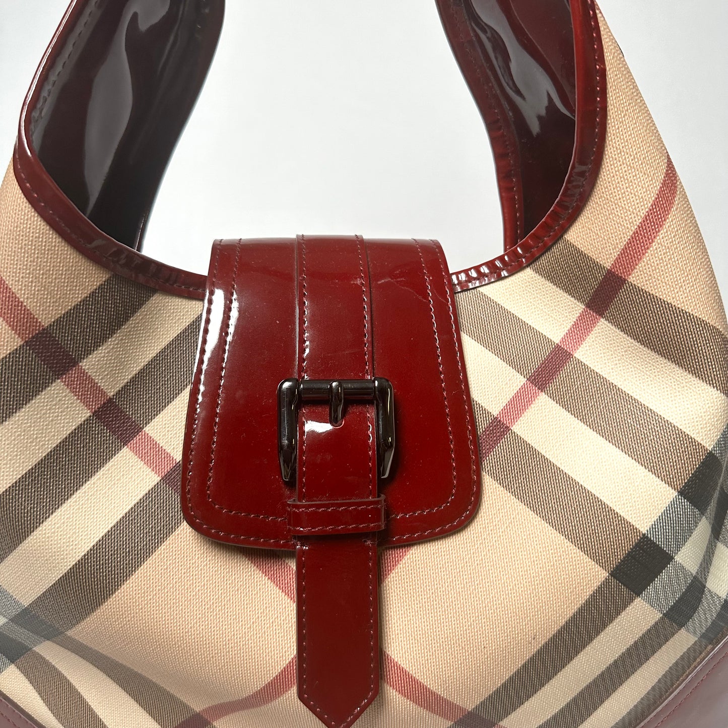 Burberry Brooke Nova Check Hobo Bag