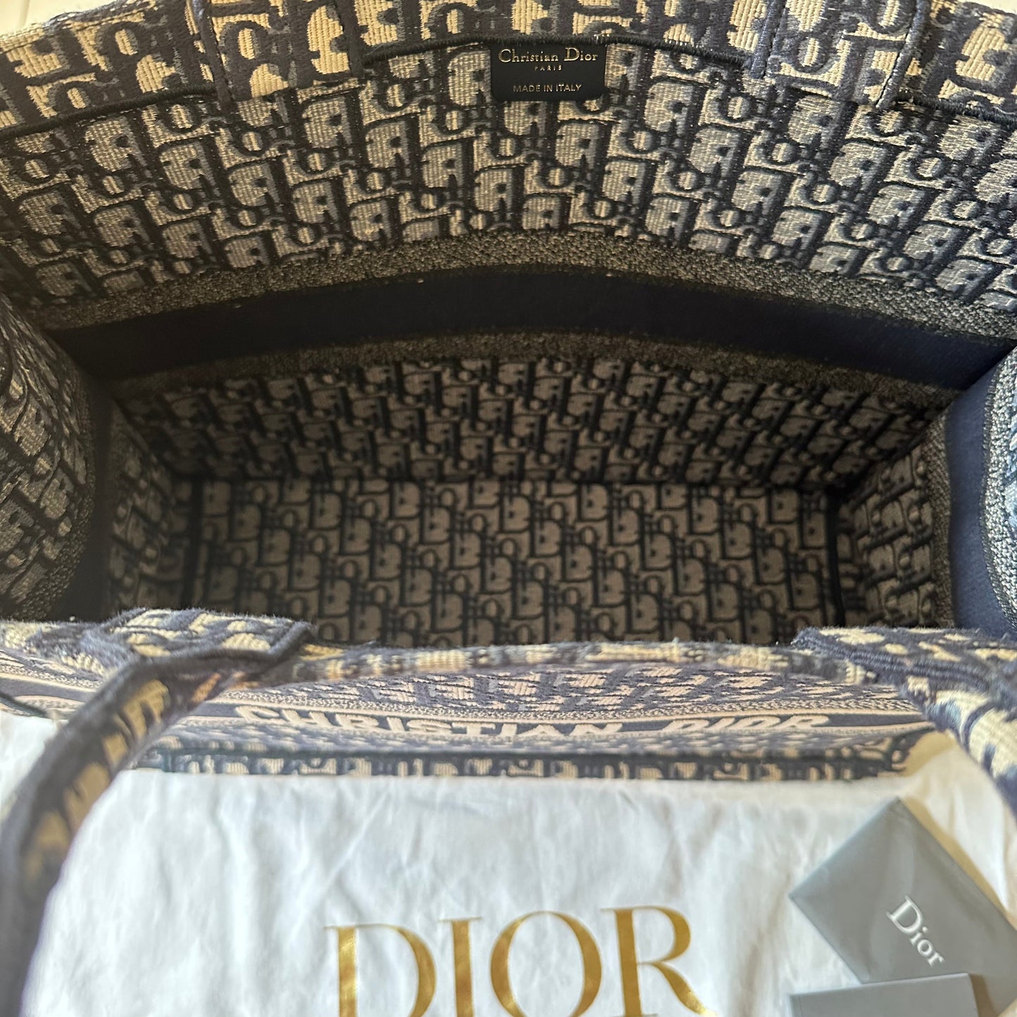 Christian Dior Oblique Book Tote in Large