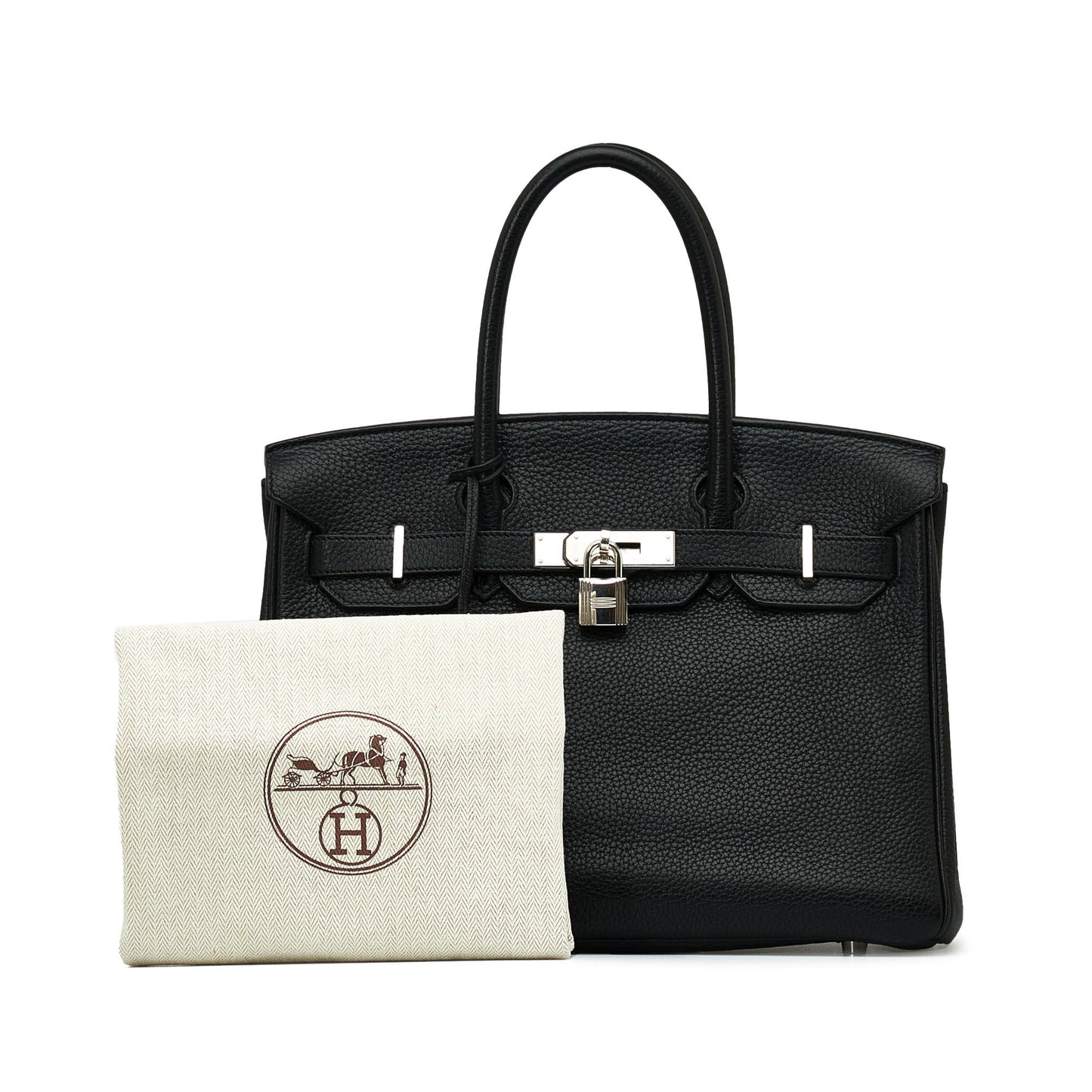 Hermès Birkin 30cm in Black Clemence Leather with Palladium Hardware
