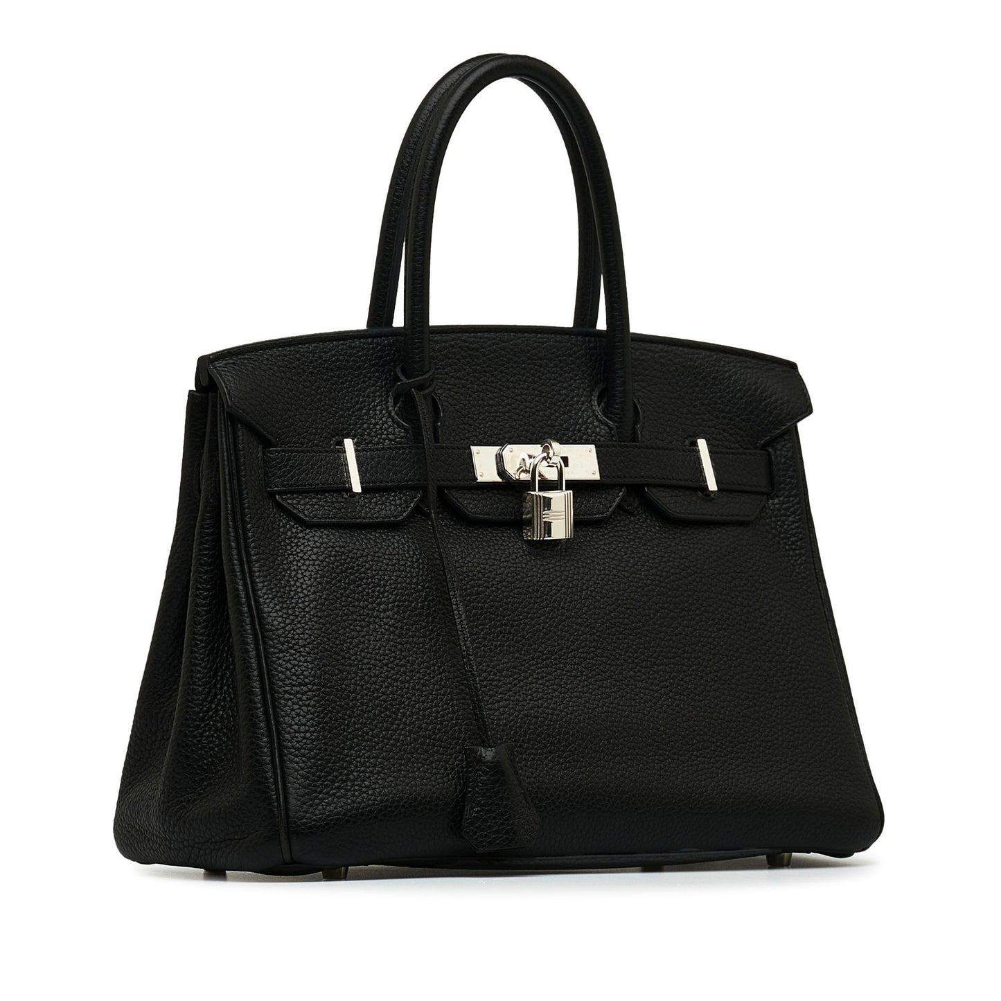 Hermès Birkin 30cm in Black Clemence Leather with Palladium Hardware