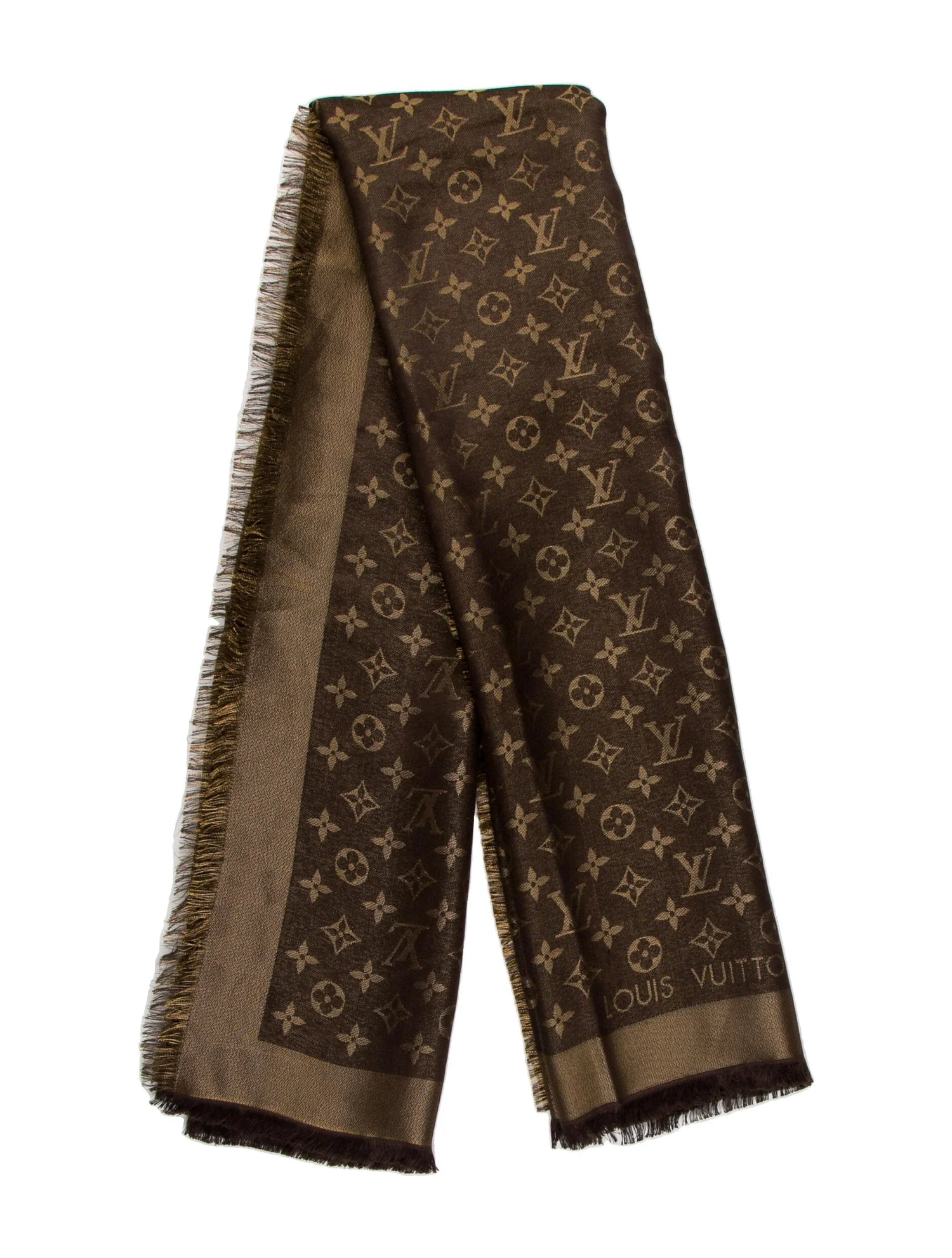 Louis Vuitton So Shine Monogram Silk Shawl
