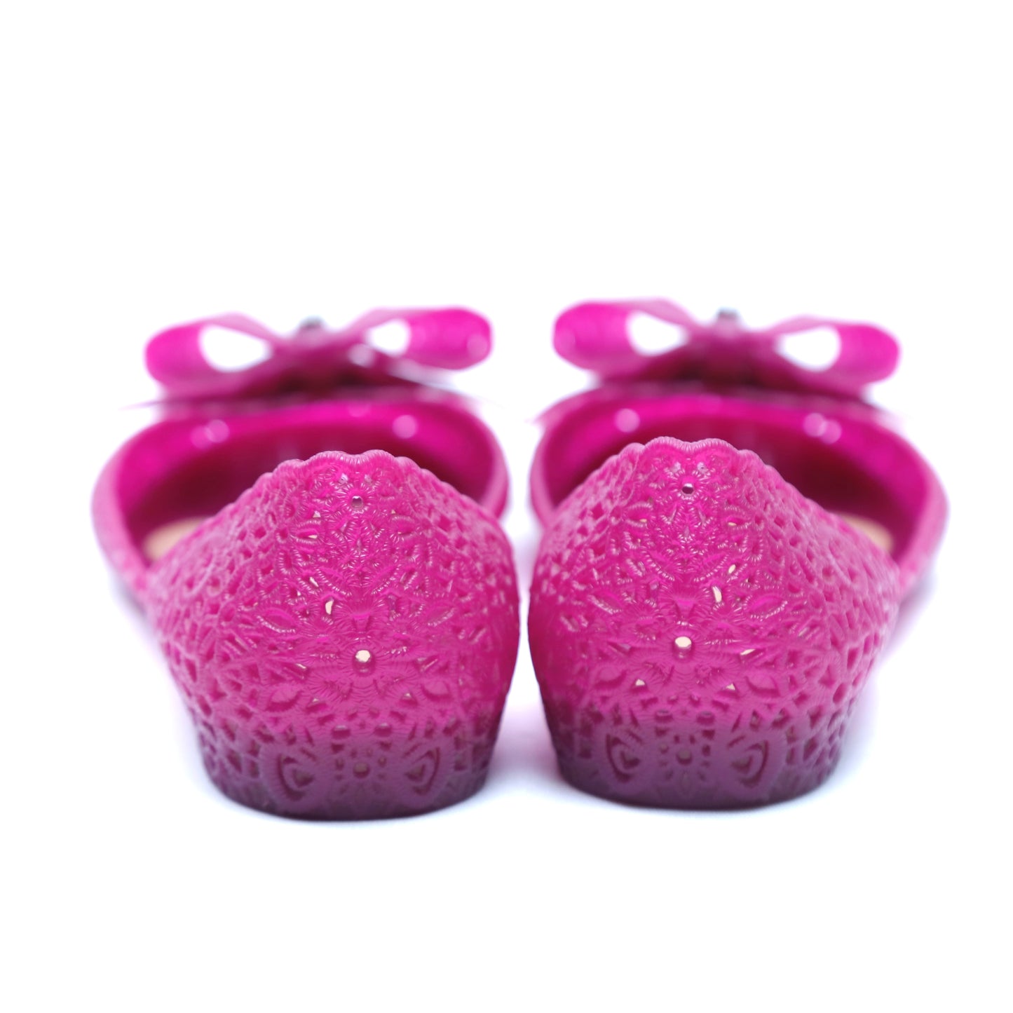 Salvatore Ferragamo Rubber D'Orsay Flats - Size 5
