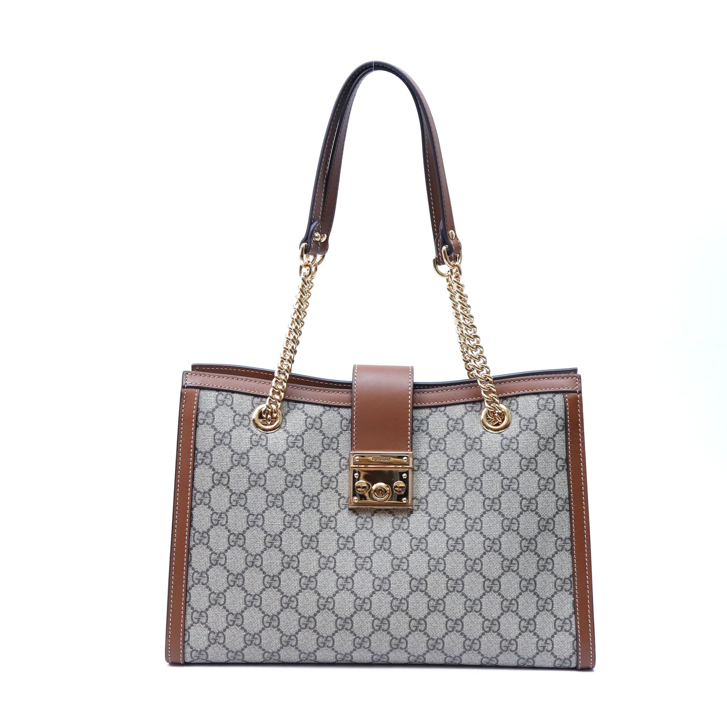 Gucci GG Supreme Medium Padlock Tote