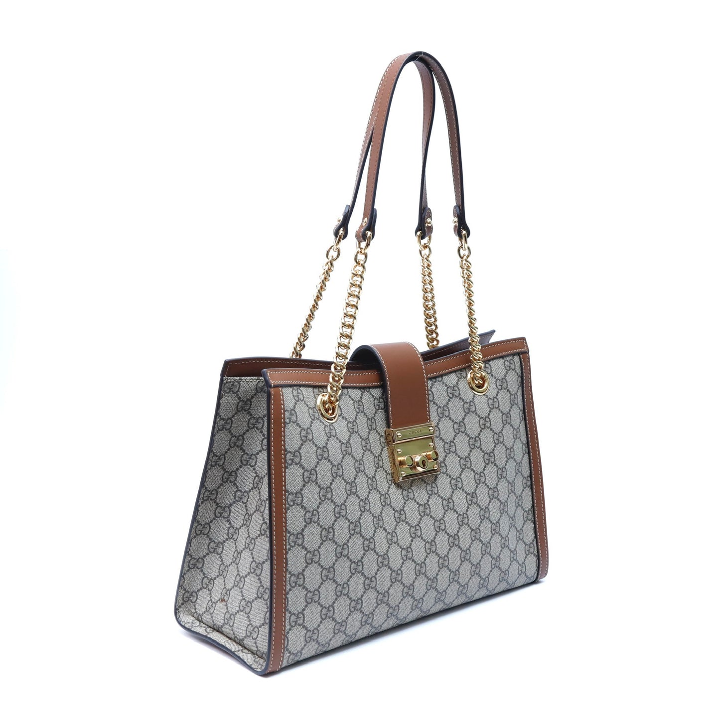 Gucci GG Supreme Medium Padlock Tote