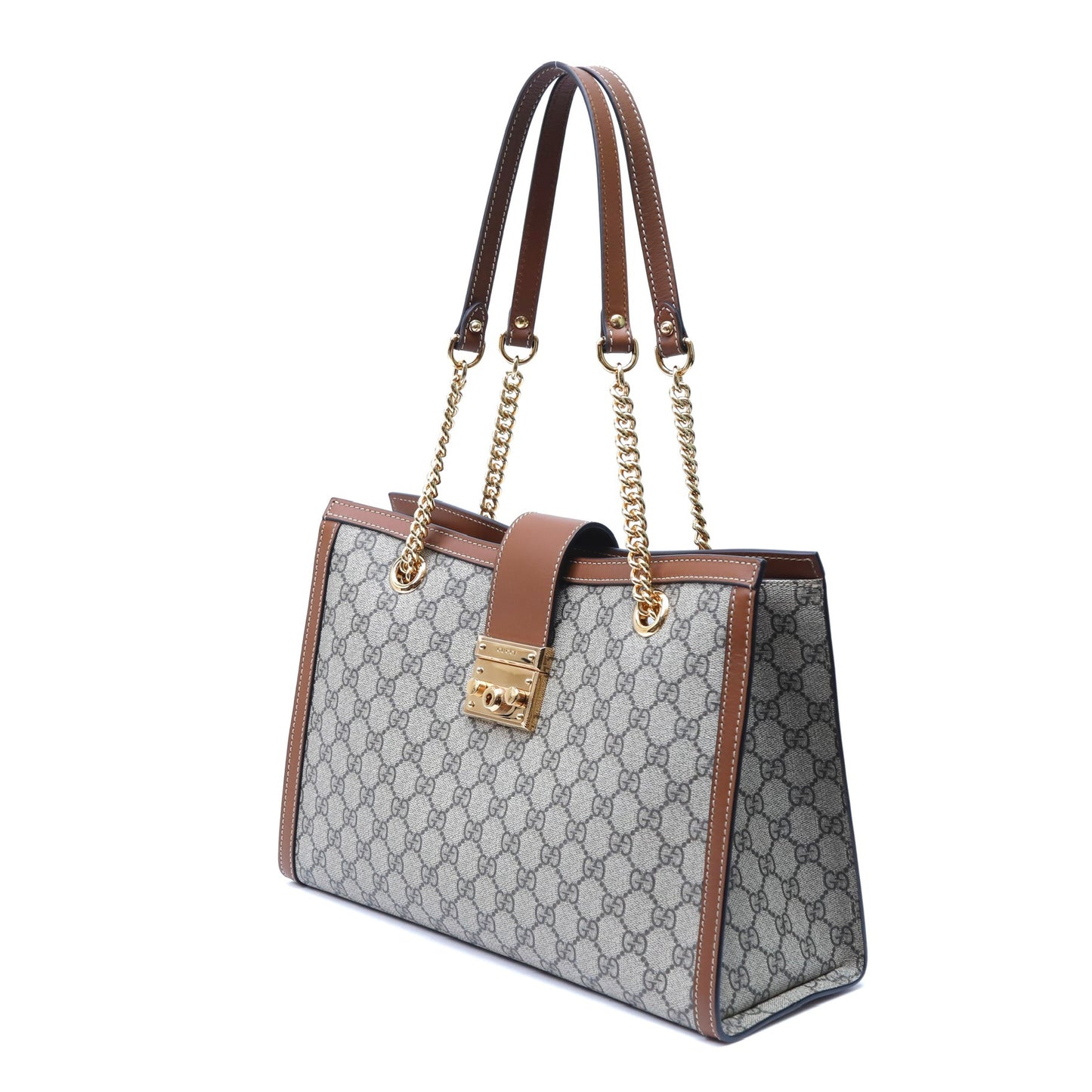 Gucci GG Supreme Medium Padlock Tote