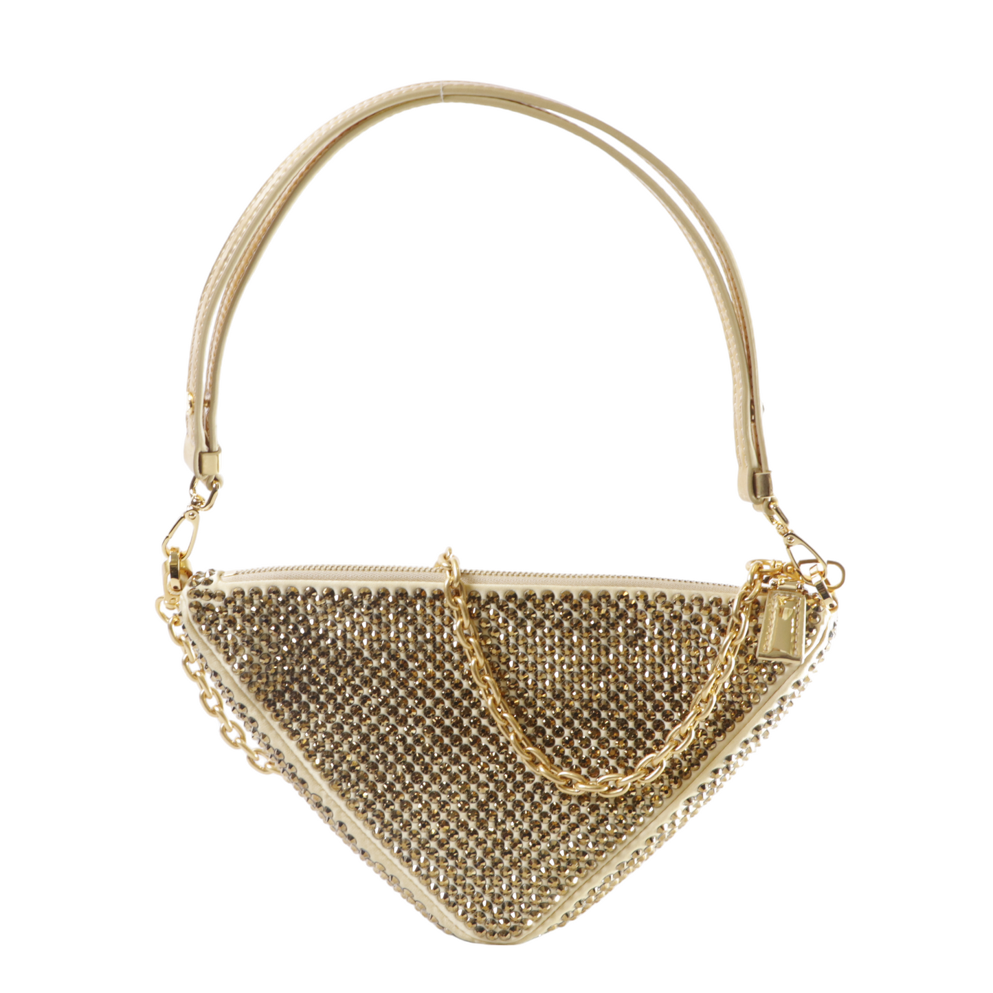 Prada Crystal Triangle Shoulder Bag